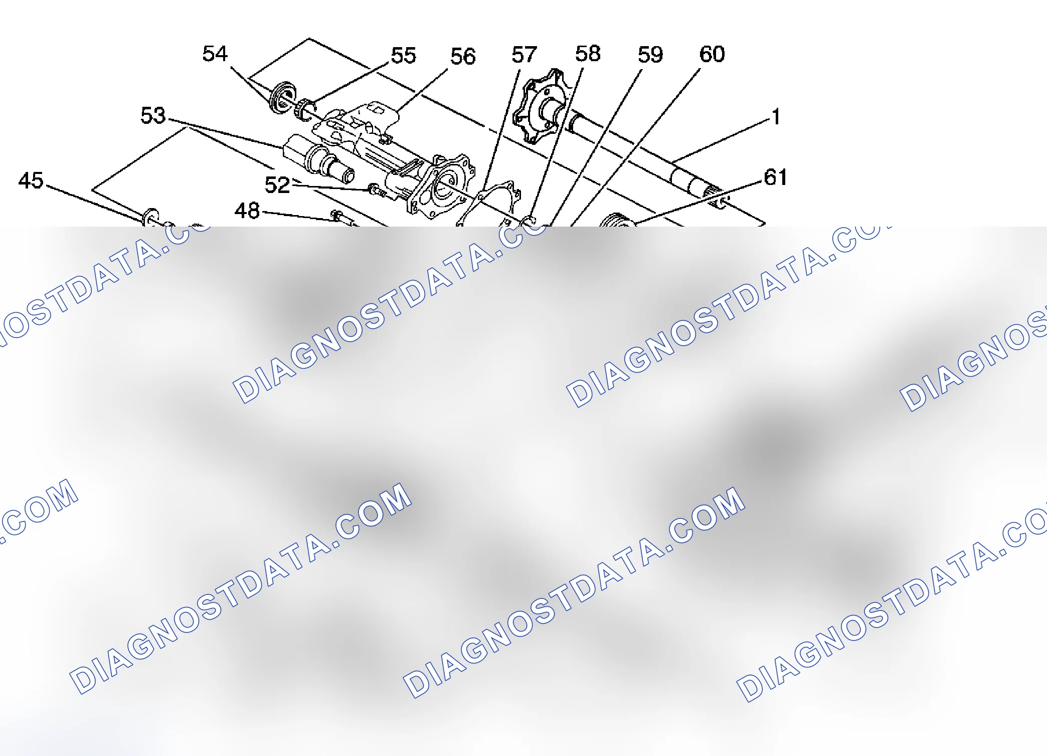 Scheme 78: Front Drive Axle Disassembled Views (8.25 Inch (4WD/Front))