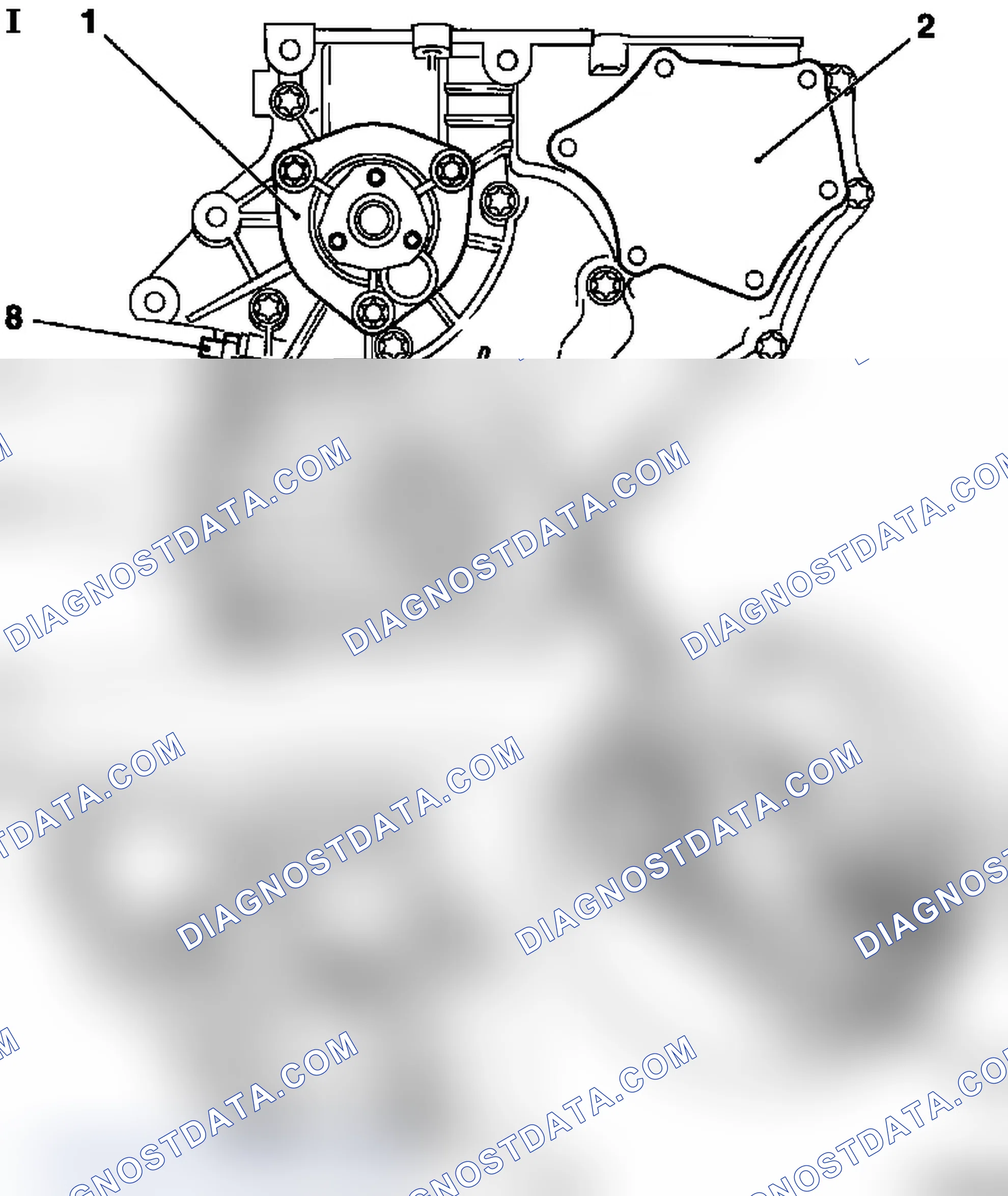 Engine Timing Side - Timing Case Engine, Engine Att. Parts - Vectra-B