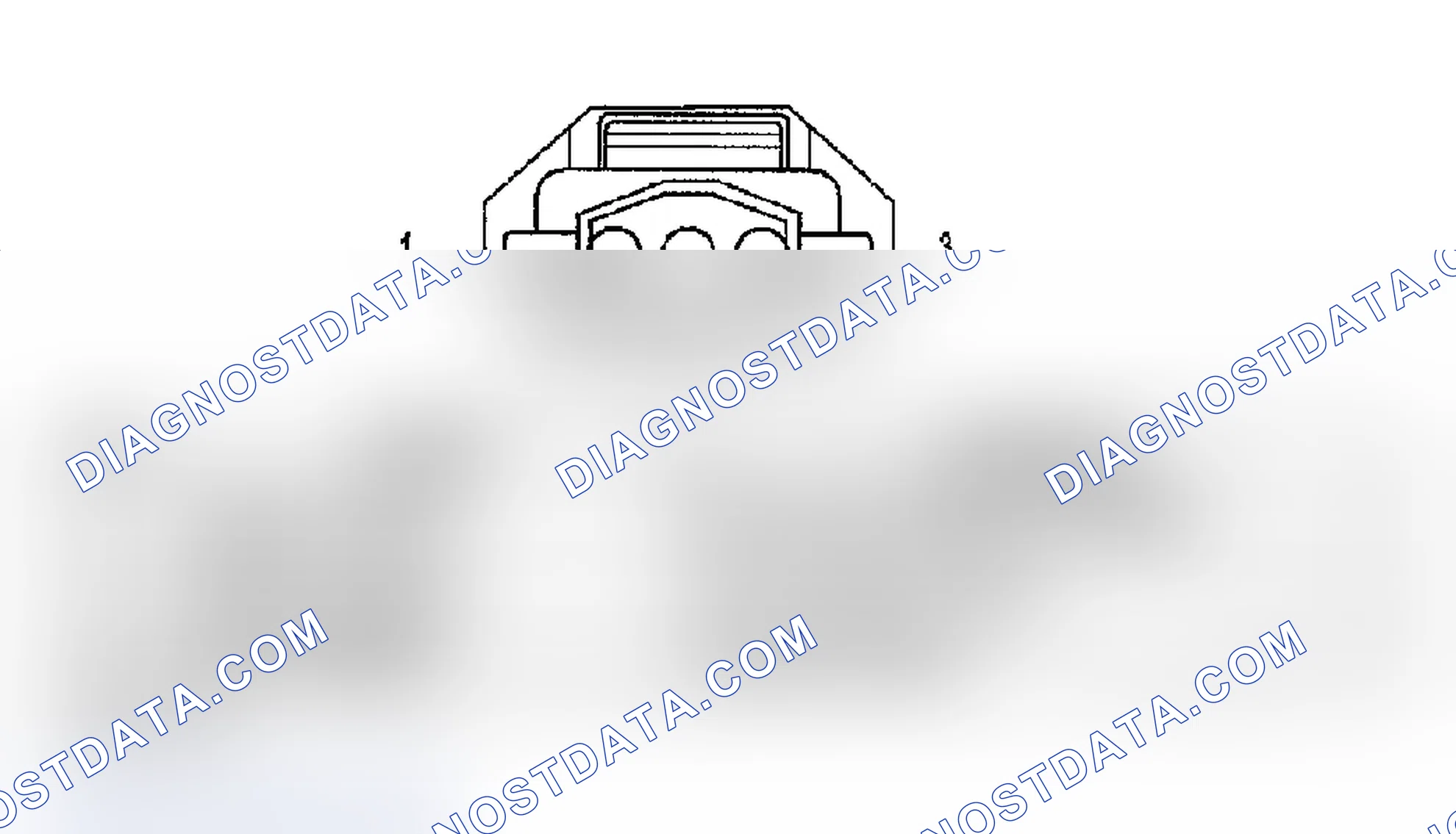Scheme 771: FUEL CONTROL ACTUATOR CONNECTOR END VIEW