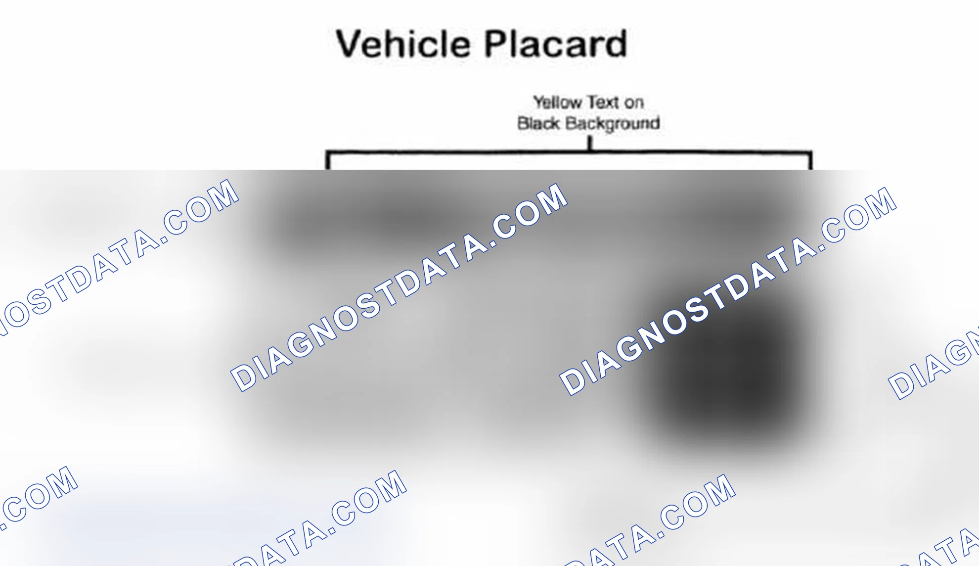 Scheme 28: Vehicle Tire Placard - Typical