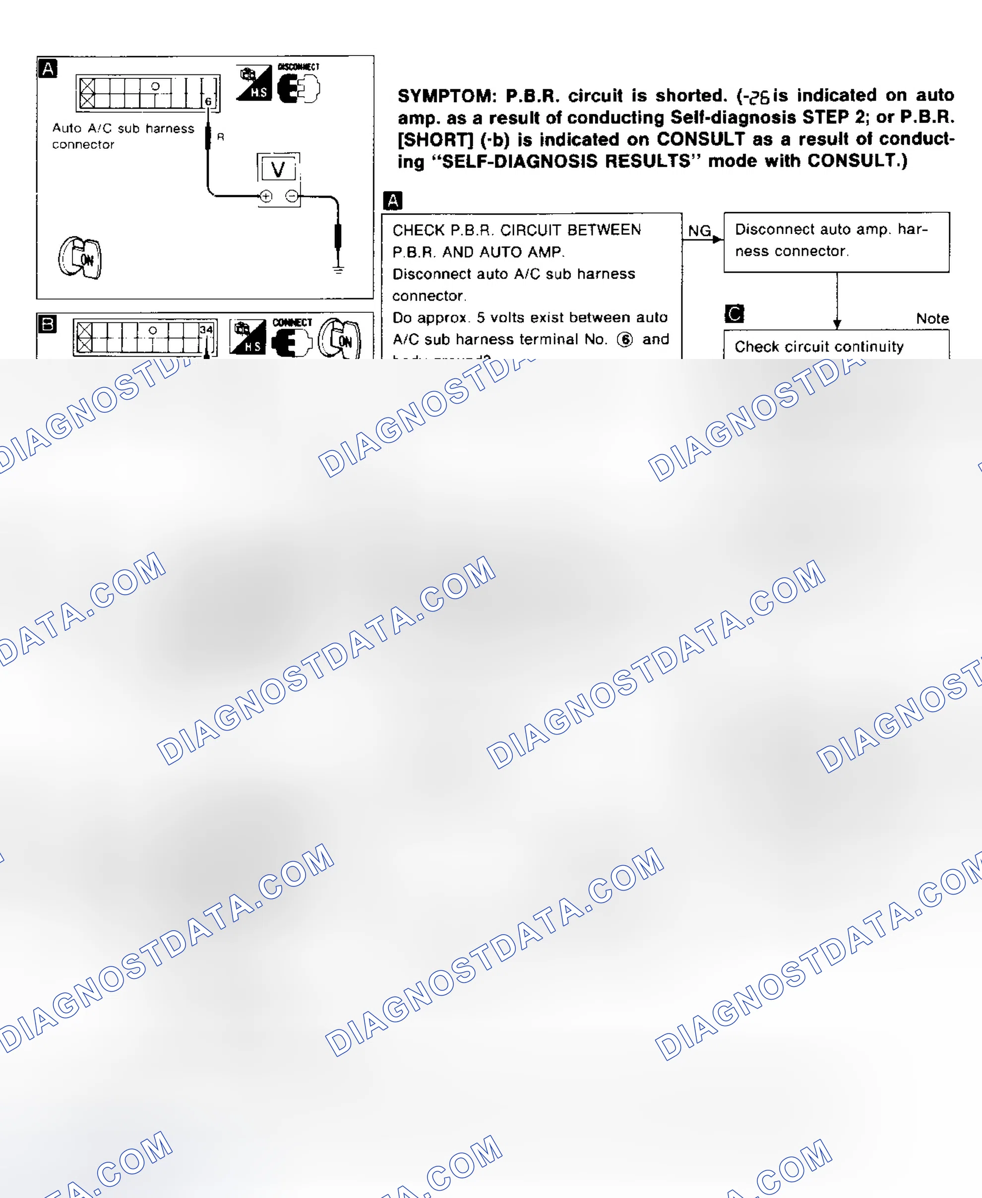 Scheme 26: Diagnostic Procedure 13 Potentiometer Balance Resistor Circuit Shorted