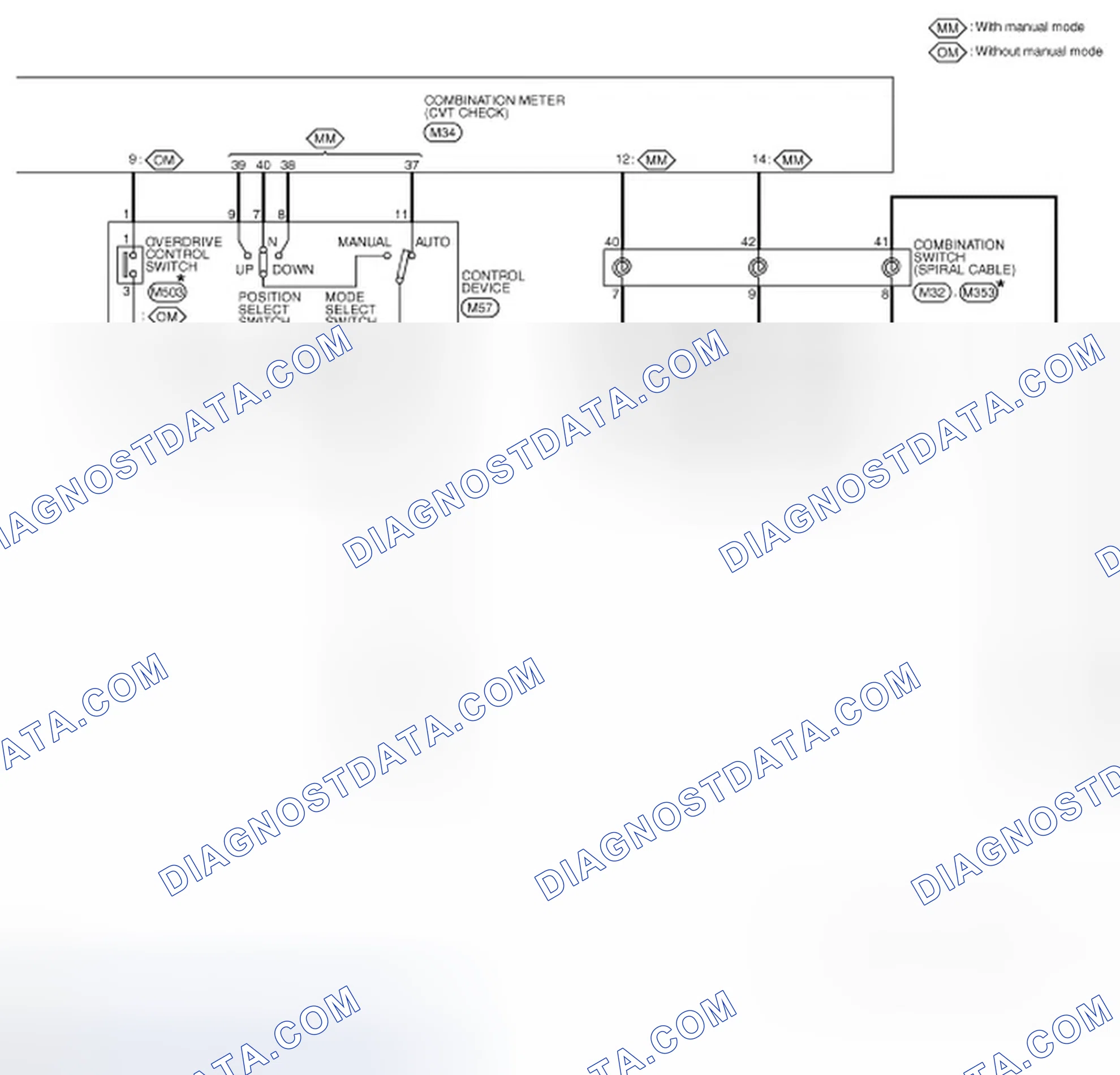Scheme 113: CVT Control System - Wiring Diagram (2 Of 2)