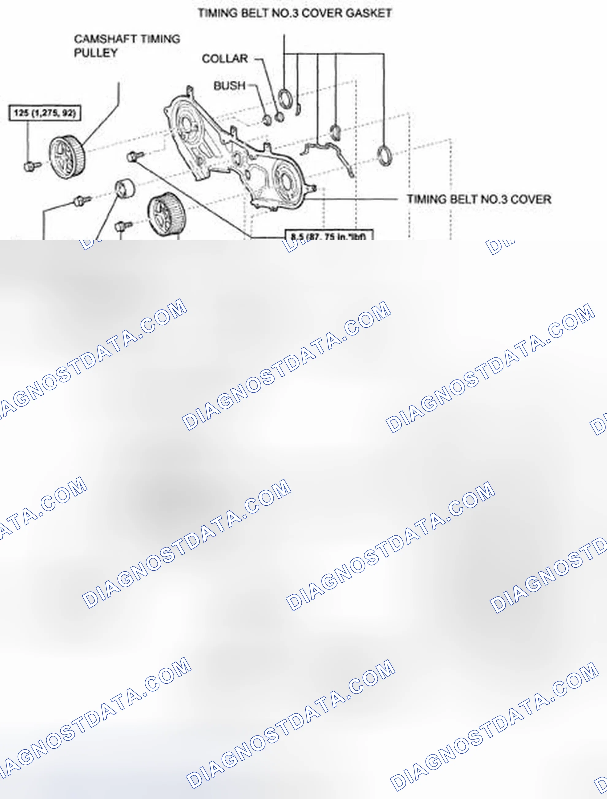 Scheme 10: Identifying Water Pump Components With Torque Specification (6 Of 6)