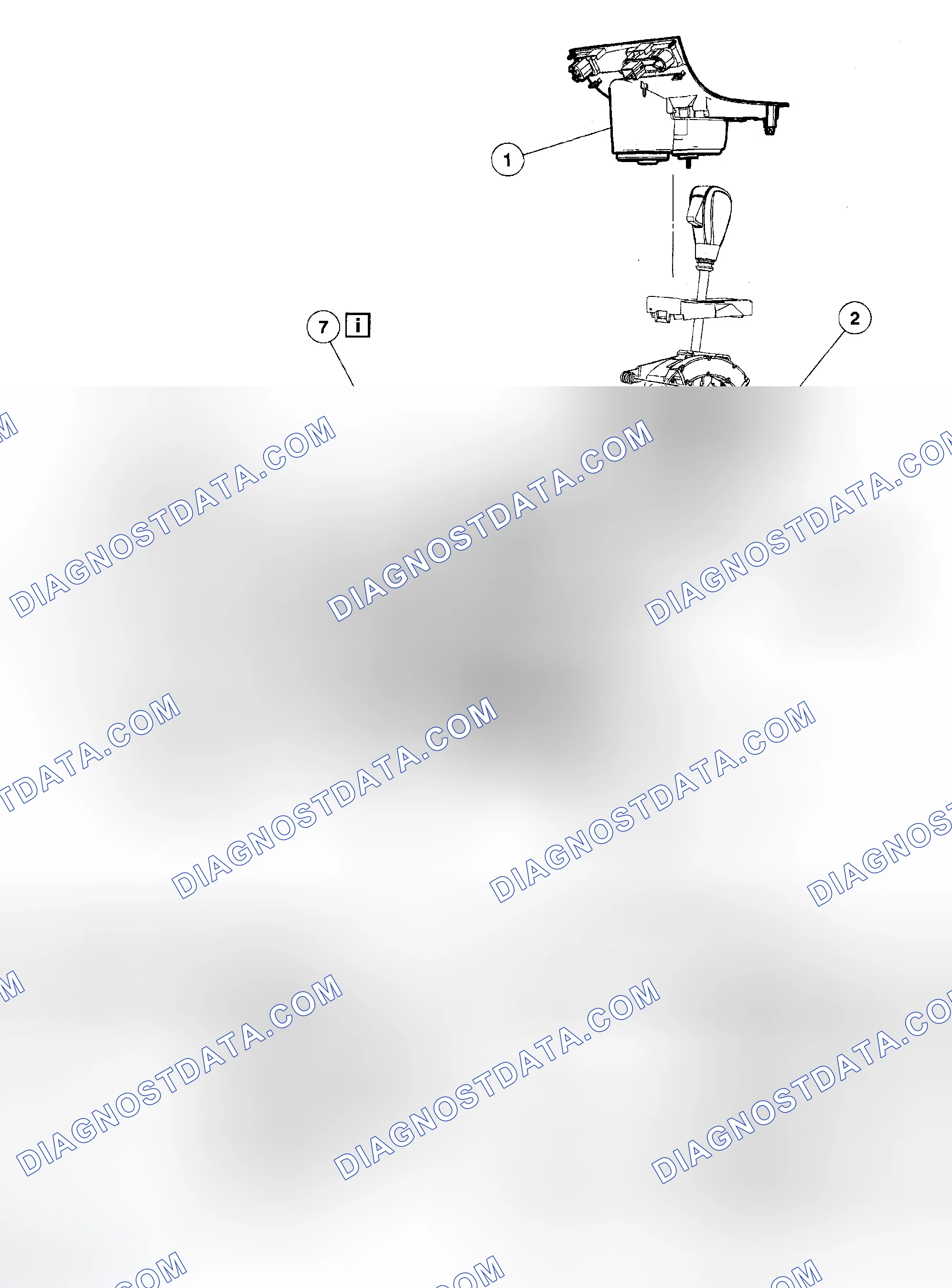 Scheme 534: Transmission Selector Cable