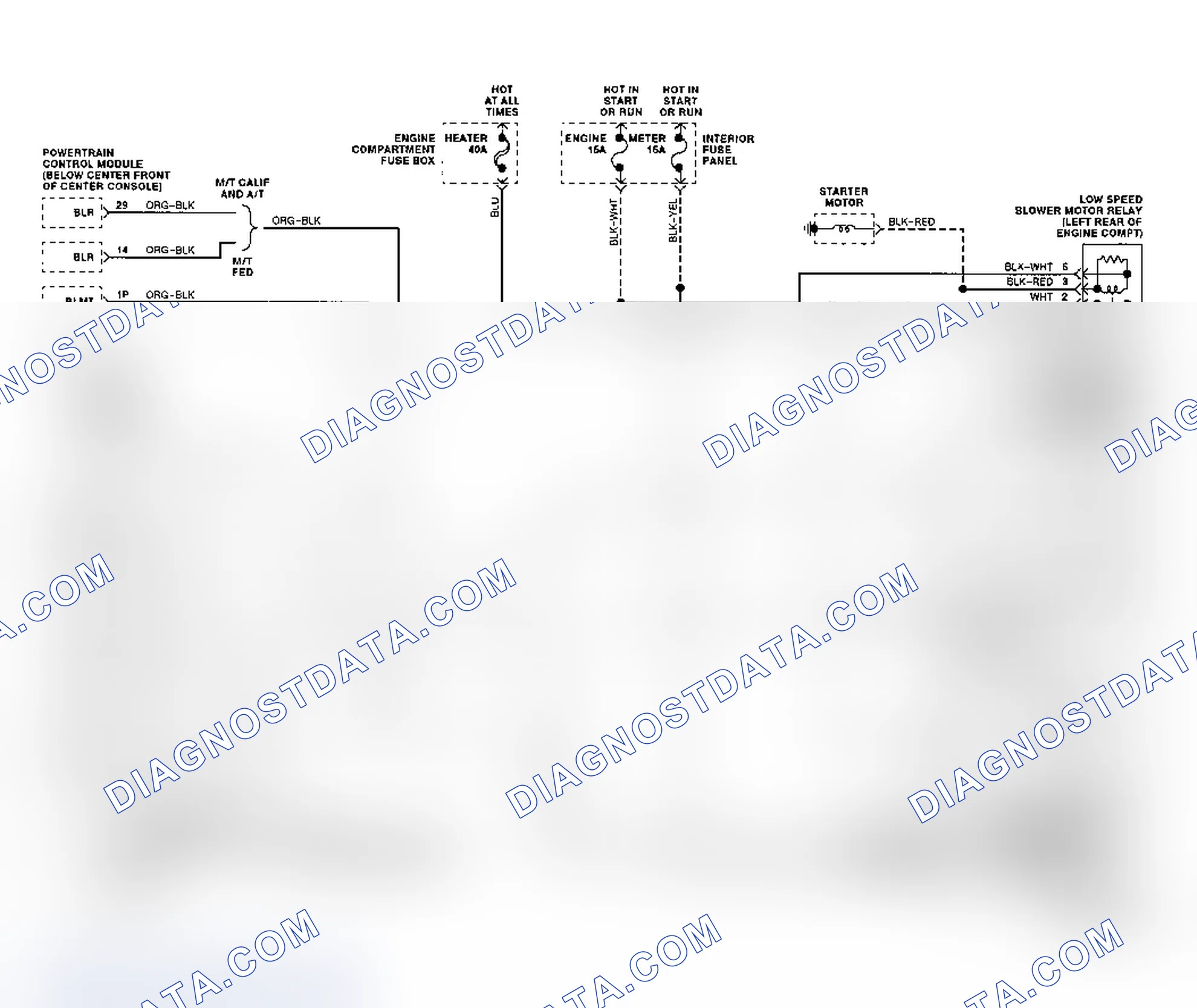 Scheme 448: Code 72 Schematic ("C" & "K" Series Diesel) VSS Circuit Loss Transmission Output Signal