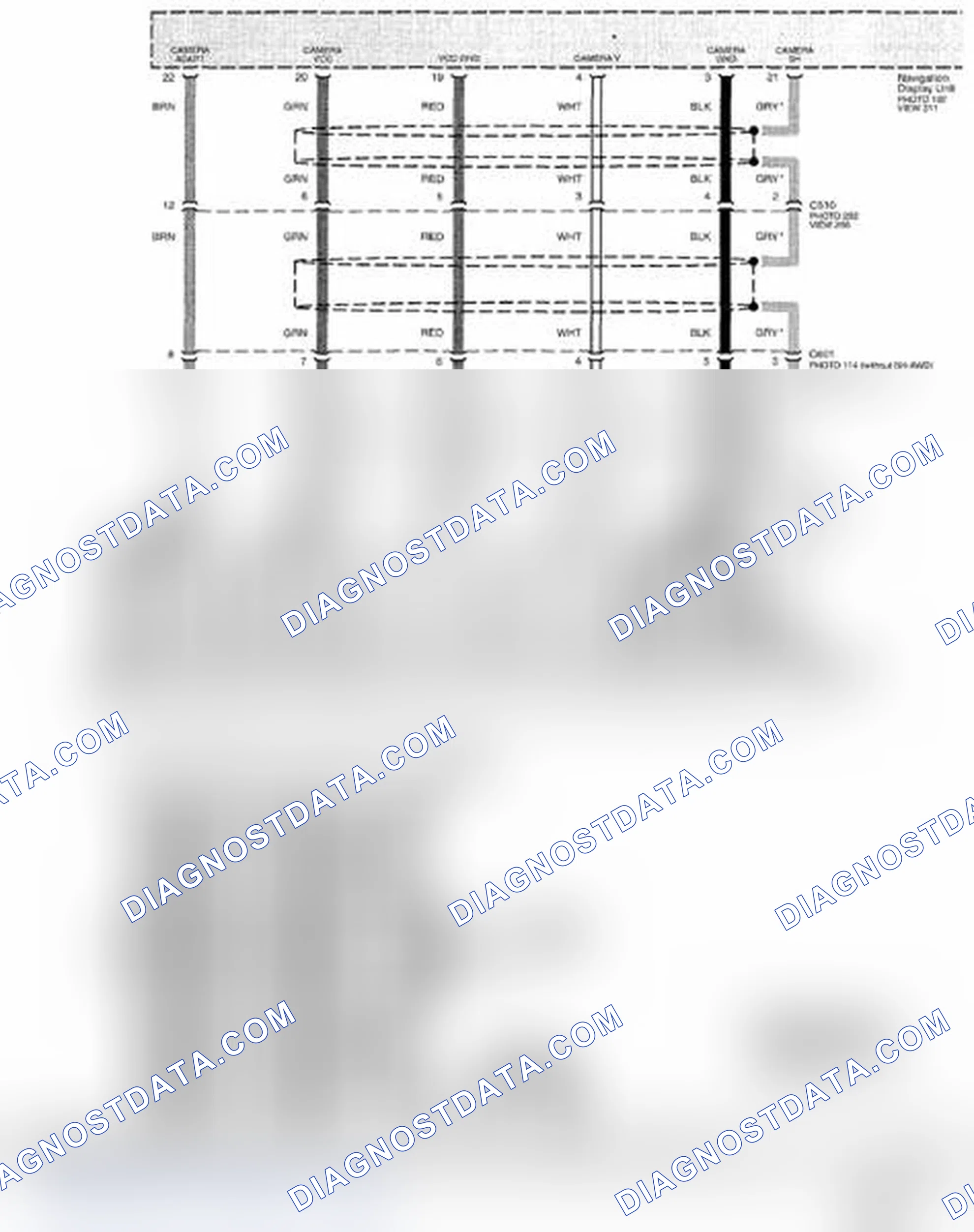 Scheme 492: Navigation System Circuit Diagram (Page 156-2)