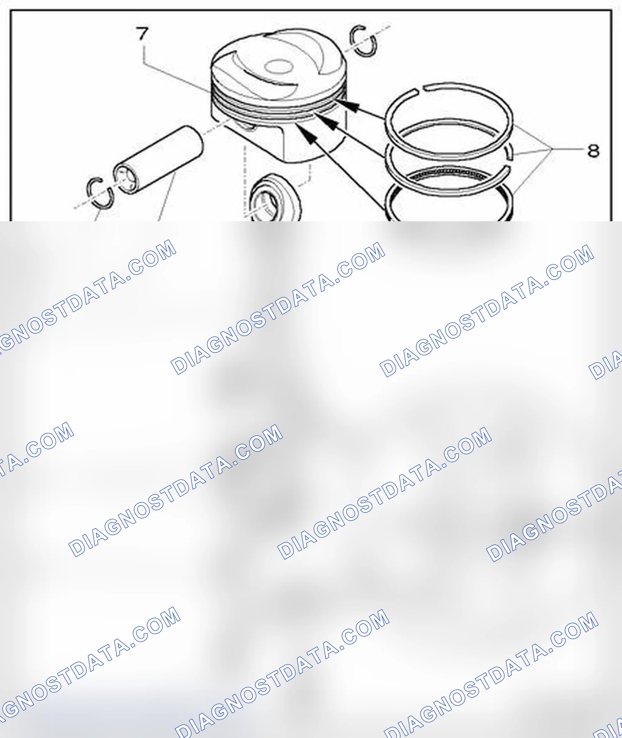 Scheme 198: Piston and Connecting Rod, Component Overview