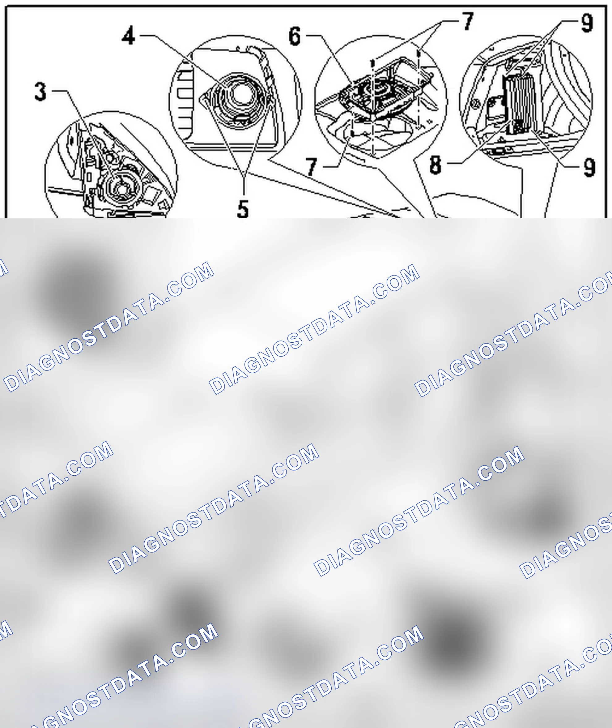 Scheme 70: SOUND SYSTEM COMPONENT LOCATION OVERVIEW, FROM 11.03.2008