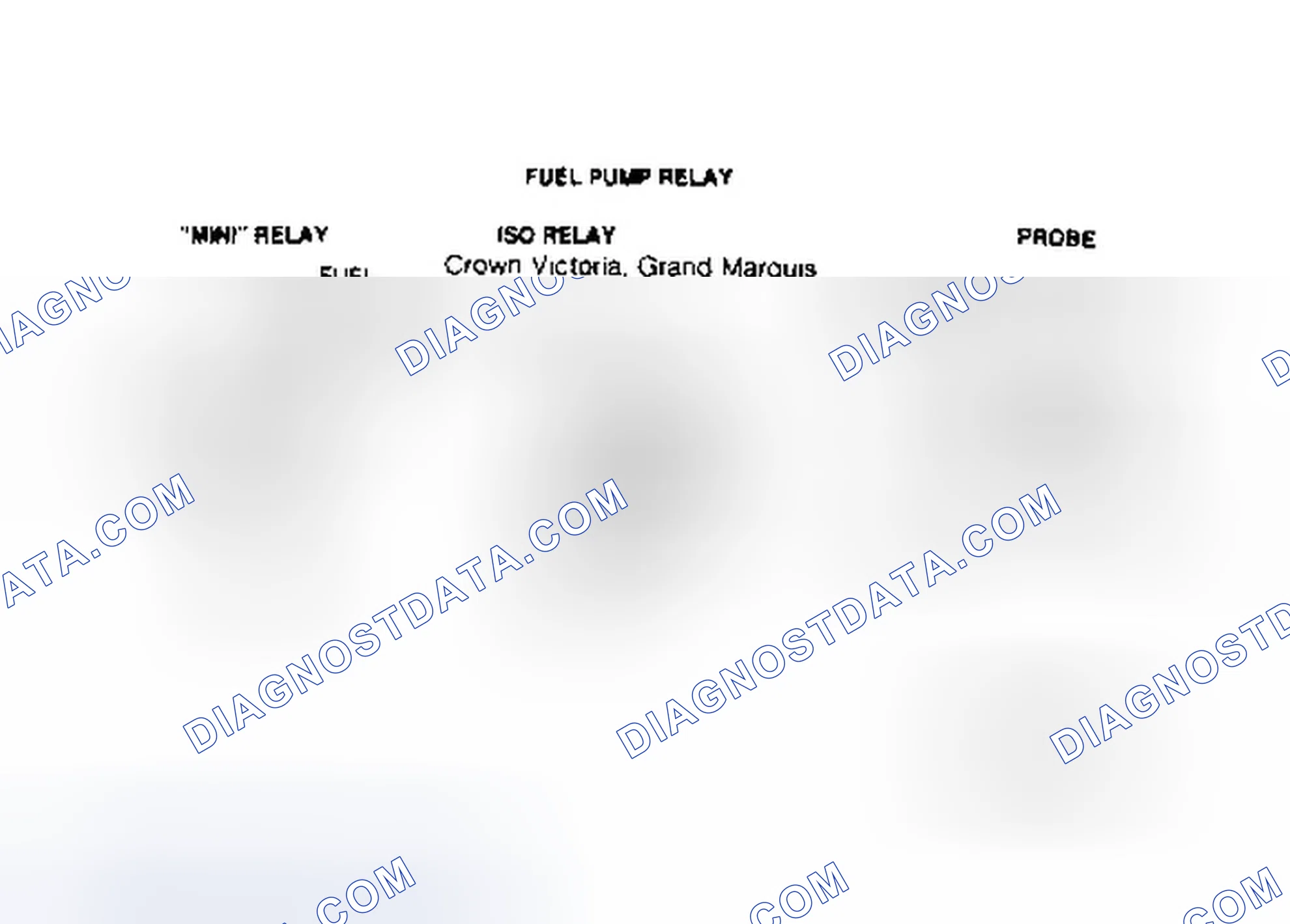 Scheme 20: Identifying Fuel Pump Relay Connector Terminals (J2 - 626 2.0L A/T)