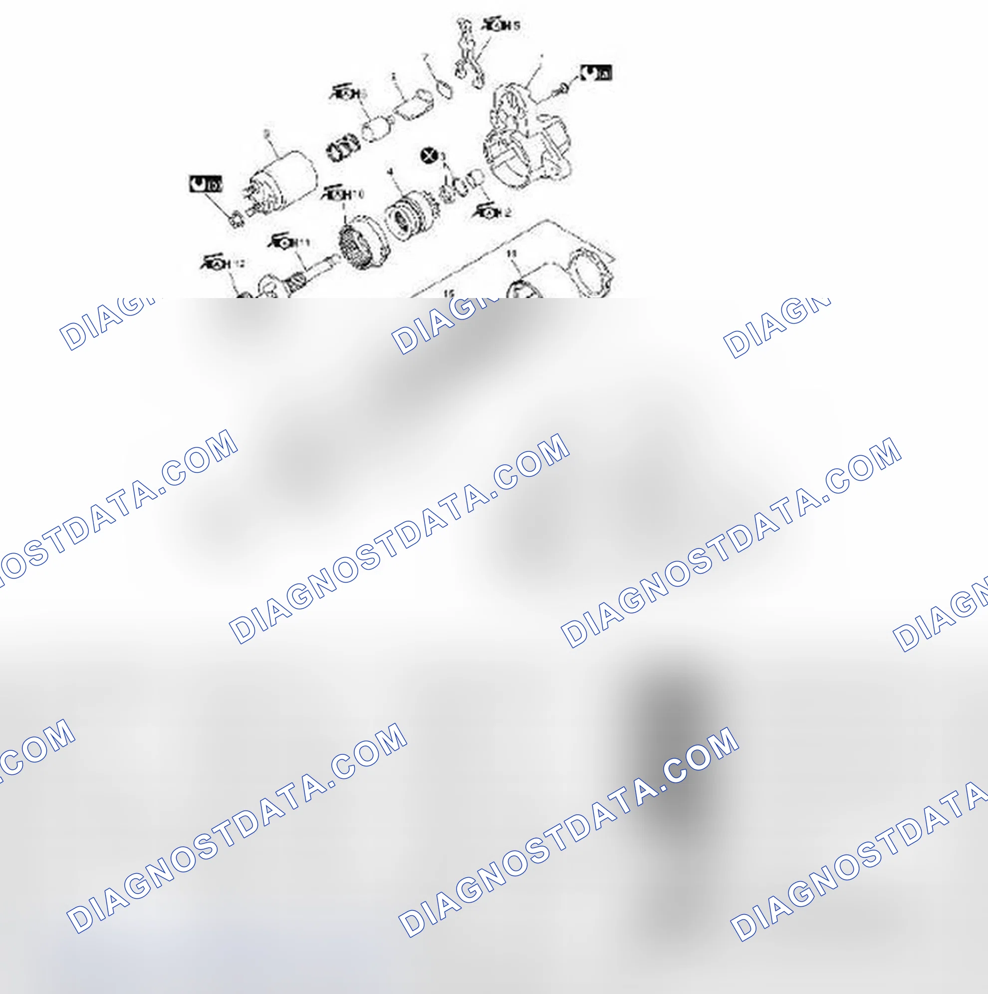 Scheme 6: STARTING MOTOR COMPONENTS