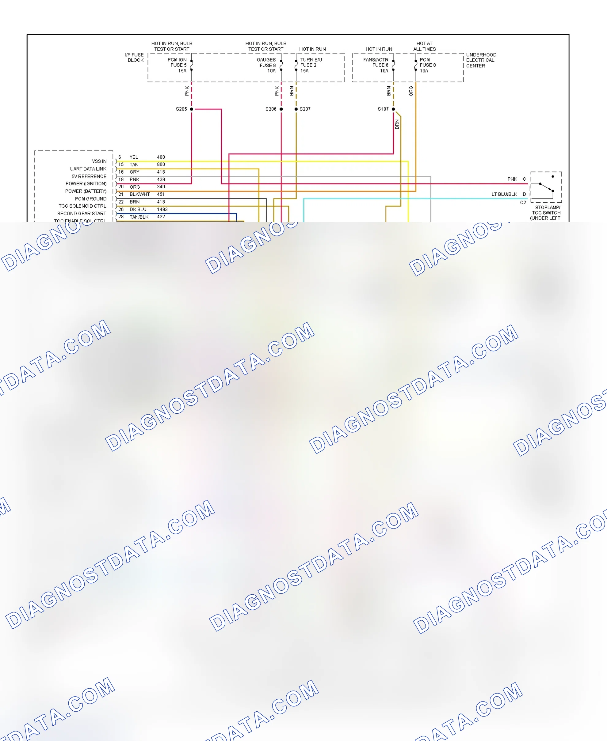 Scheme 339: 1995 "F" Body - 3.8L (Camaro & Firebird) Wiring Diagram