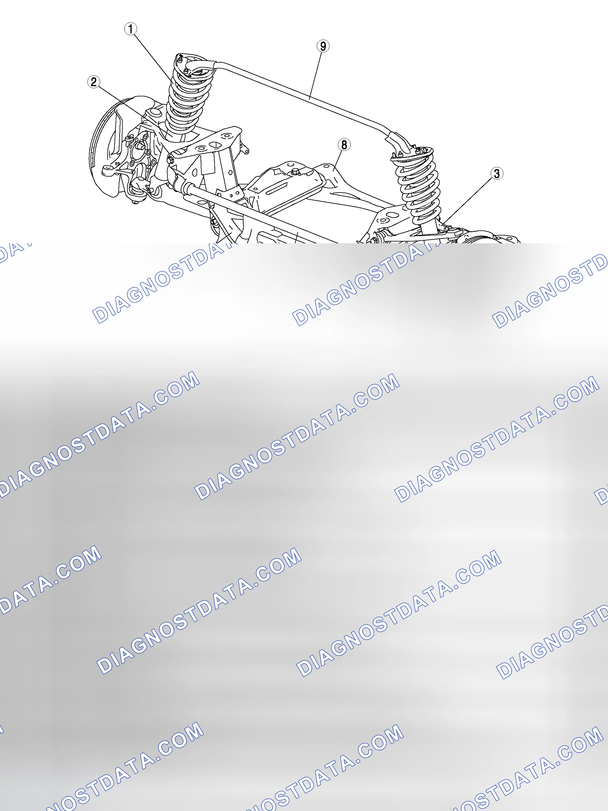 Scheme 1: FRONT SUSPENSION LOCATION INDEX