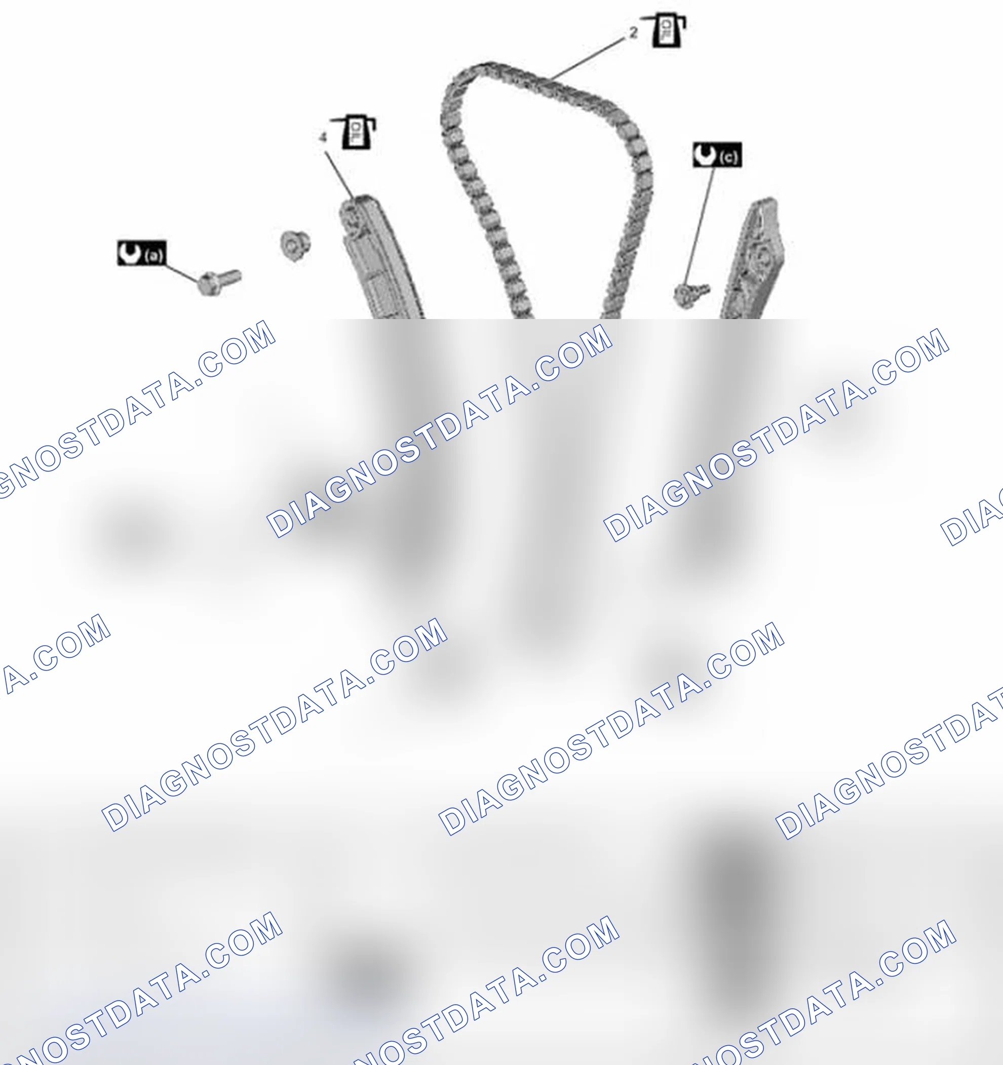 Scheme 96: Timing Chain and Chain Tensioner Components
