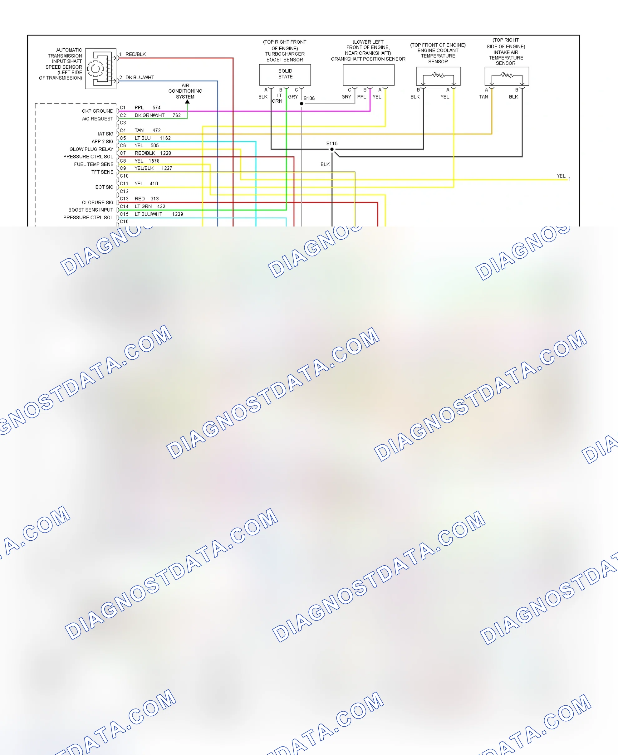 Scheme 133: PCM Wiring Diagram (Chevy Express & Savana - 6.5L - California - 1 Of 4)