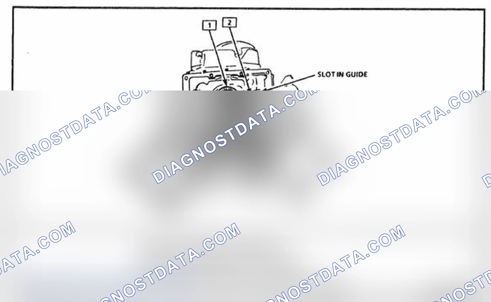 Scheme 67: Identifying Primary Timing Chain Guide Assembly Components (Engine Inverted)