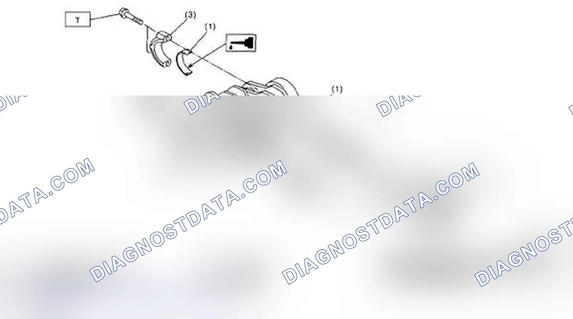 Fig. 196: Identifying Snap Ring, Oil Ring, Connecting Rod, Connecting Rod Cap And Bearing