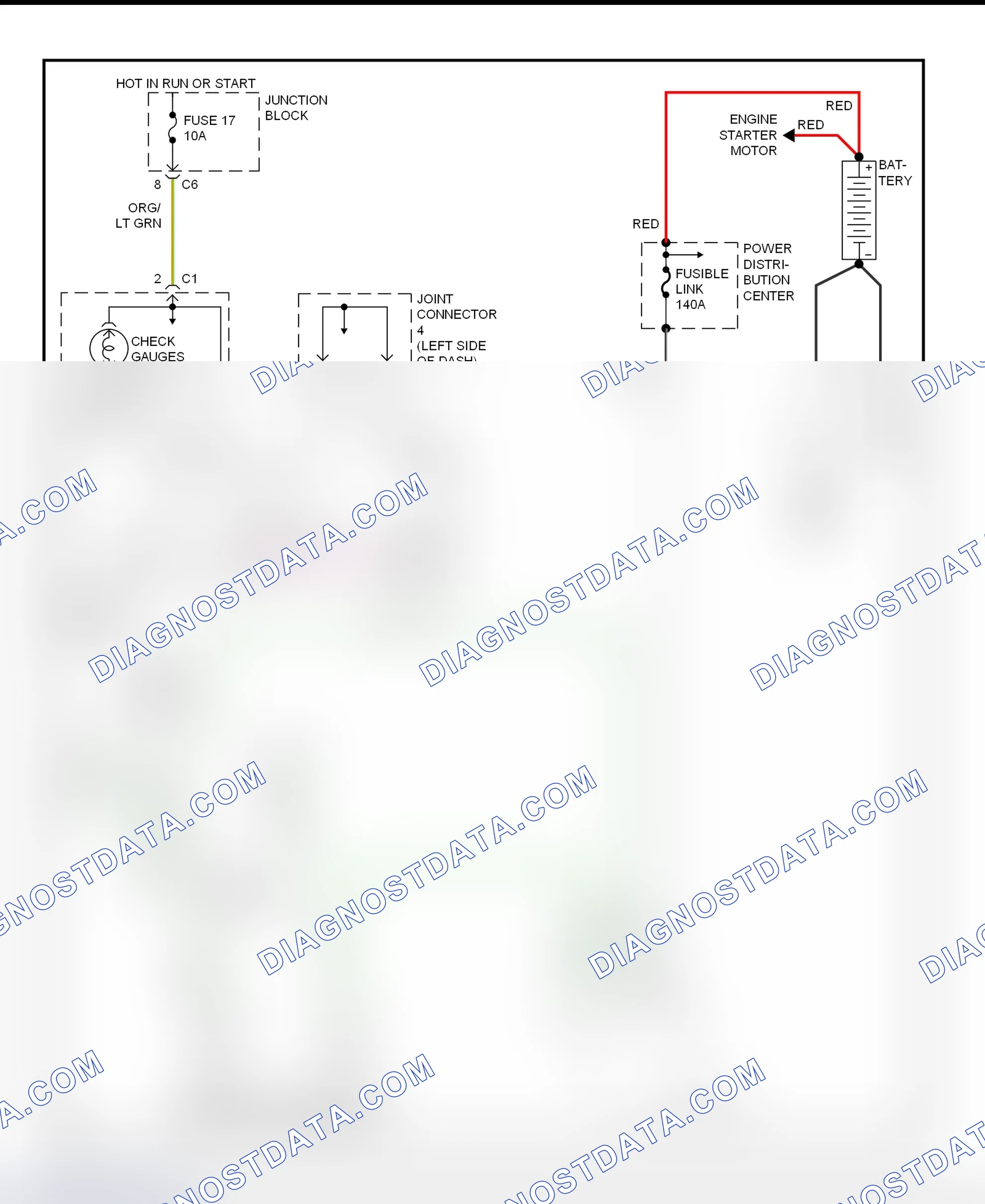 Scheme 3: Charging System Wiring Diagram (Dakota)