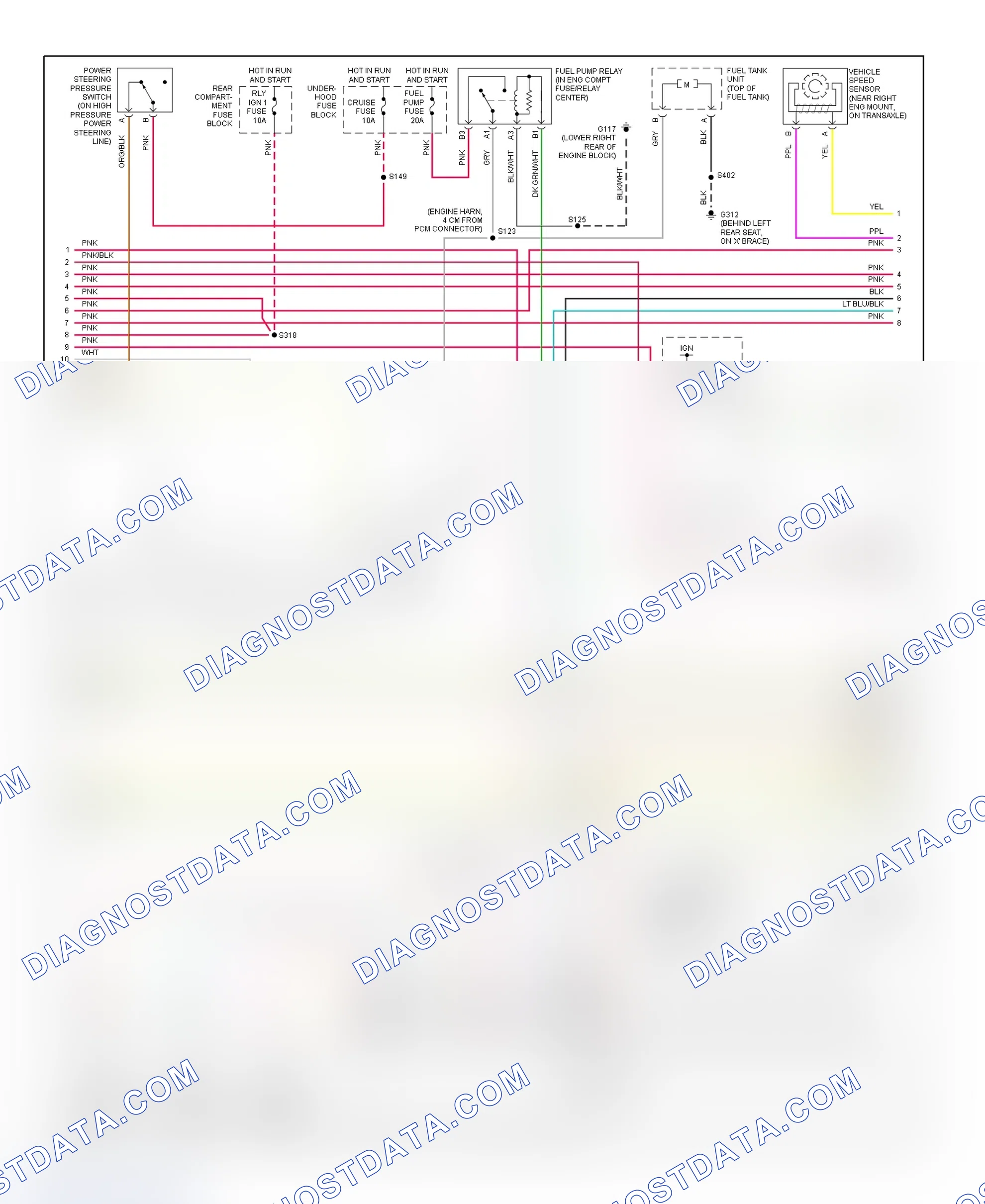 Scheme 73: PCM Wiring Diagram (DeVille & Eldorado - 4.6L - 3 Of 4)