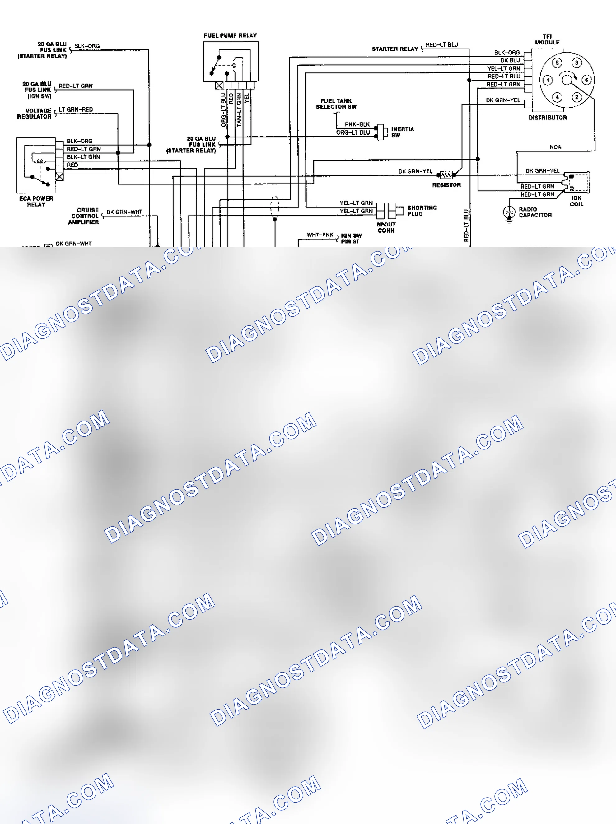 Scheme 88: 4.9L "E" Series EEC-IV Wiring Diagram
