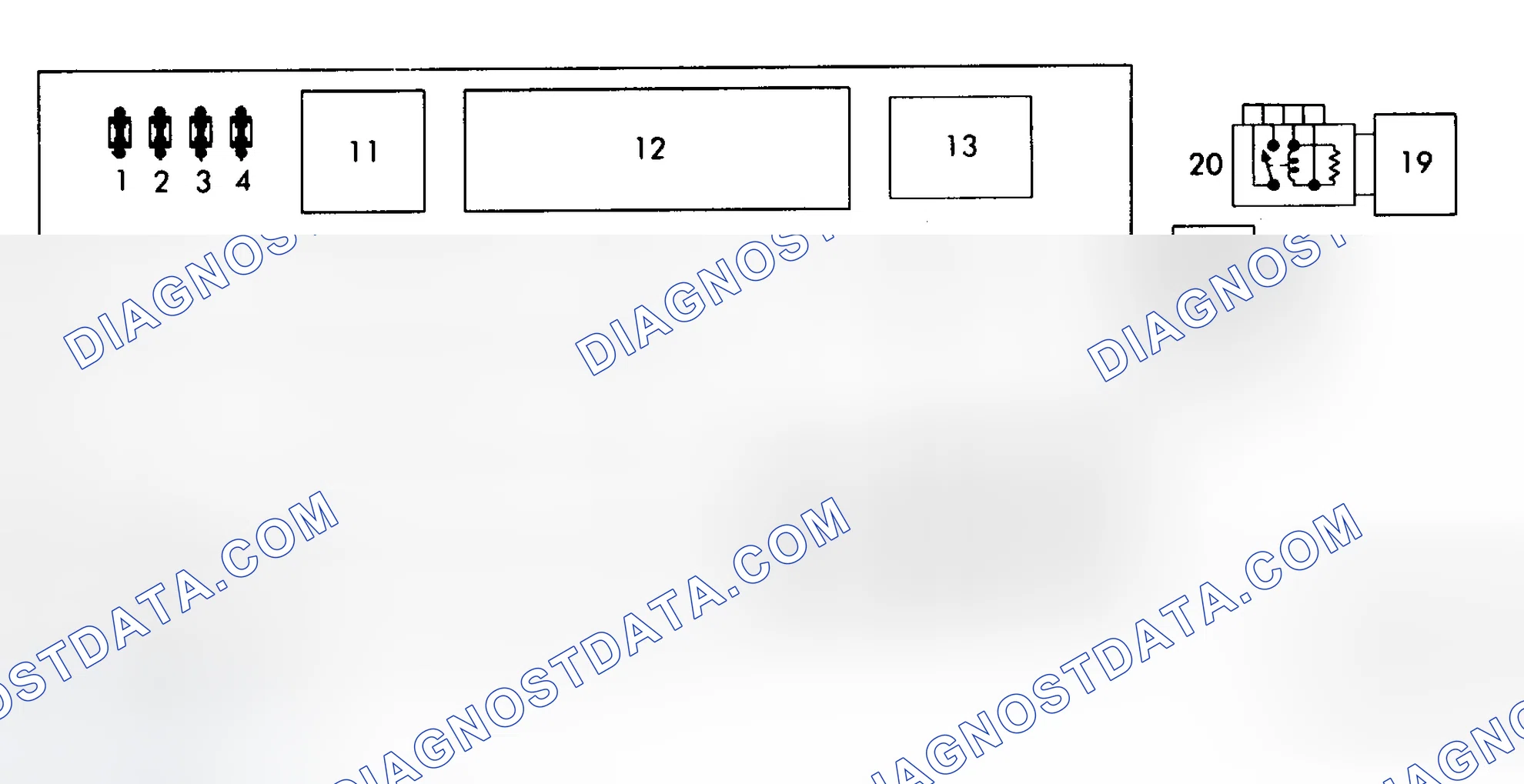 Scheme 1: REAR FUSE & RELAY PANEL FUSE IDENTIFICATION (1989-93)