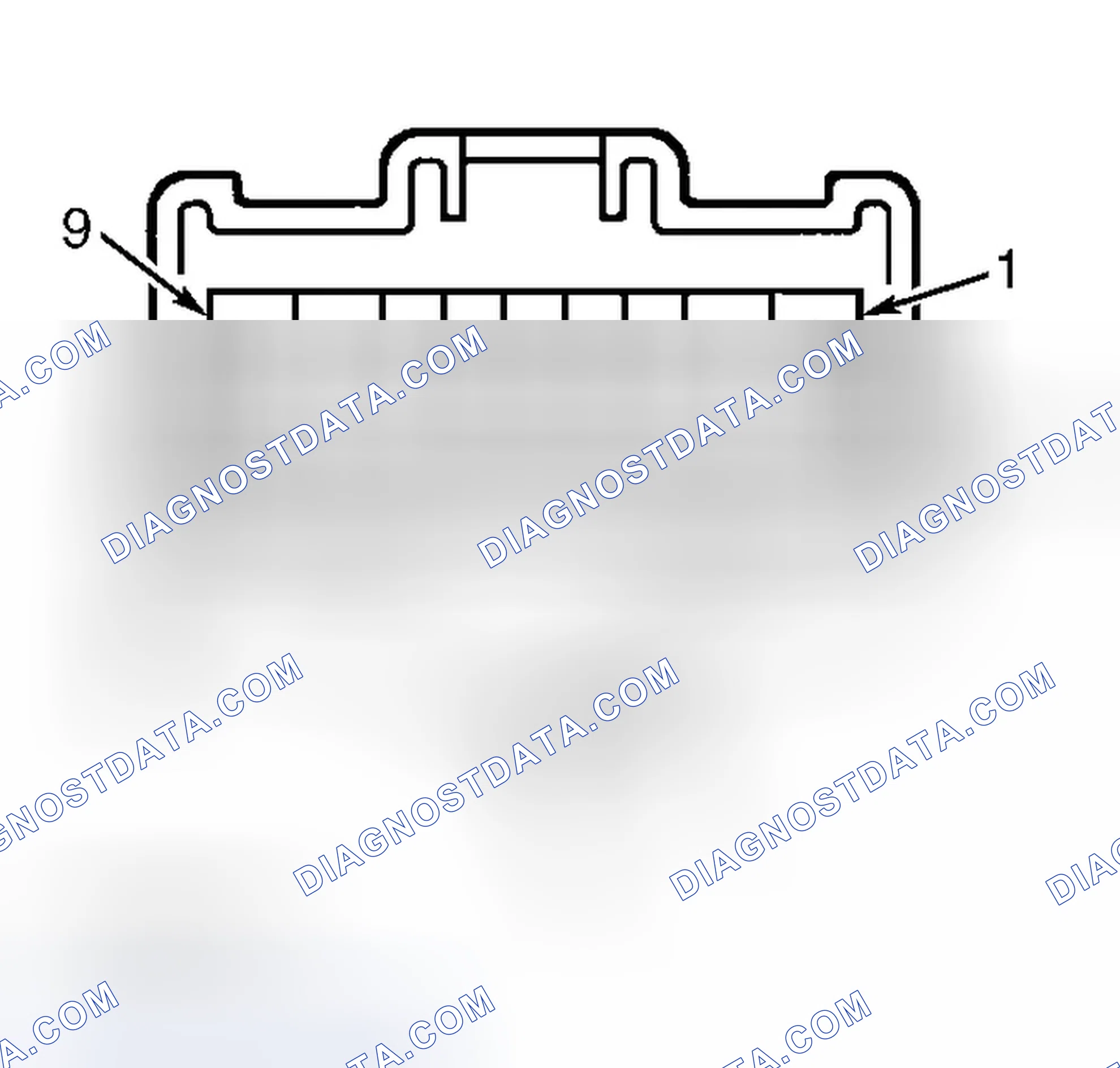 Scheme 9: Combination Switch Harness Connector Terminals (GS300, GS400 & LS400)