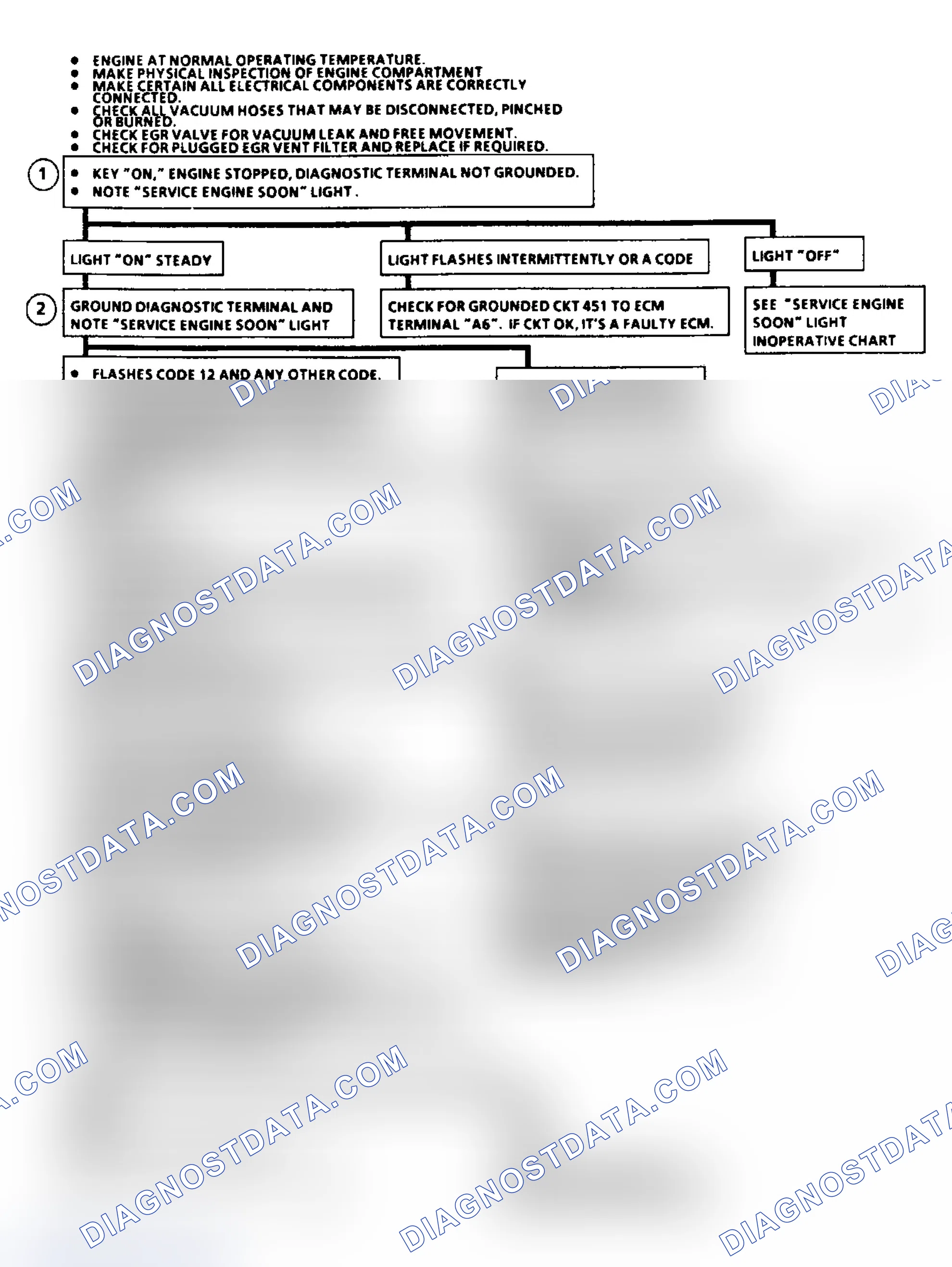 Scheme 30: Diagnostic Circuit Check Flow Chart