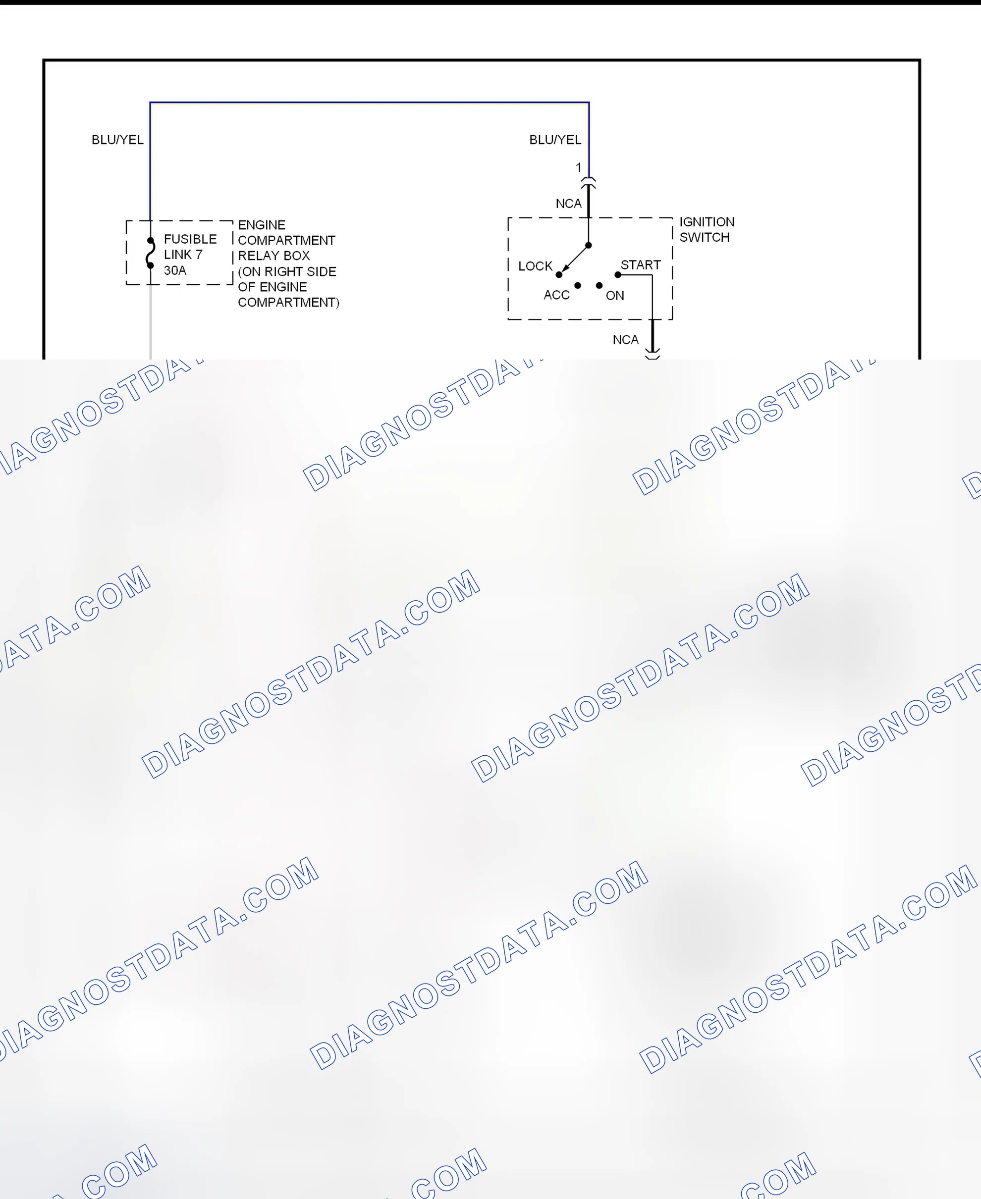 Scheme 8: Starting System Wiring Diagram (Galant - M/T)