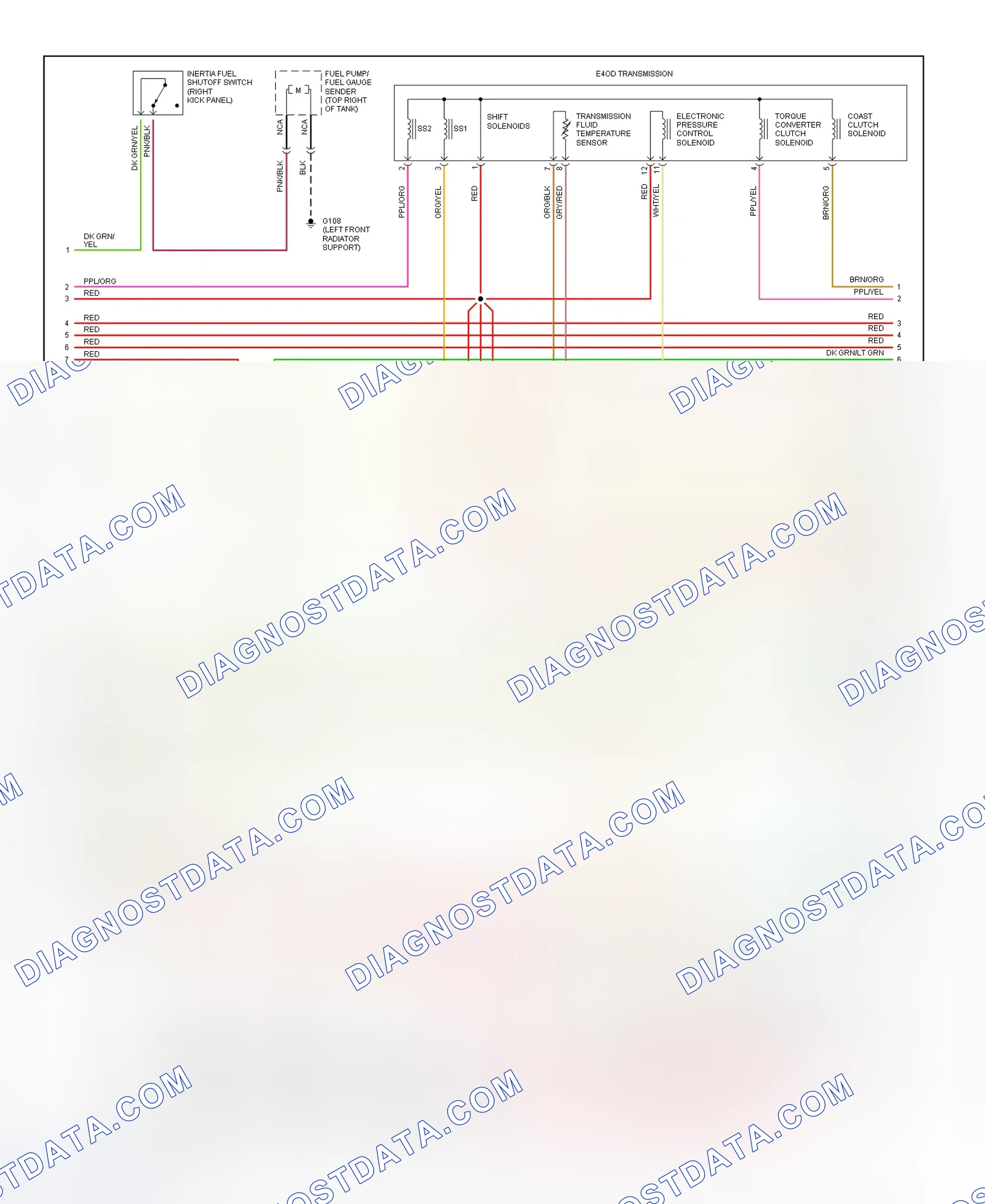 Scheme 407: 7.5L PCM Wiring Diagram (EEC-V - 3 Of 4)