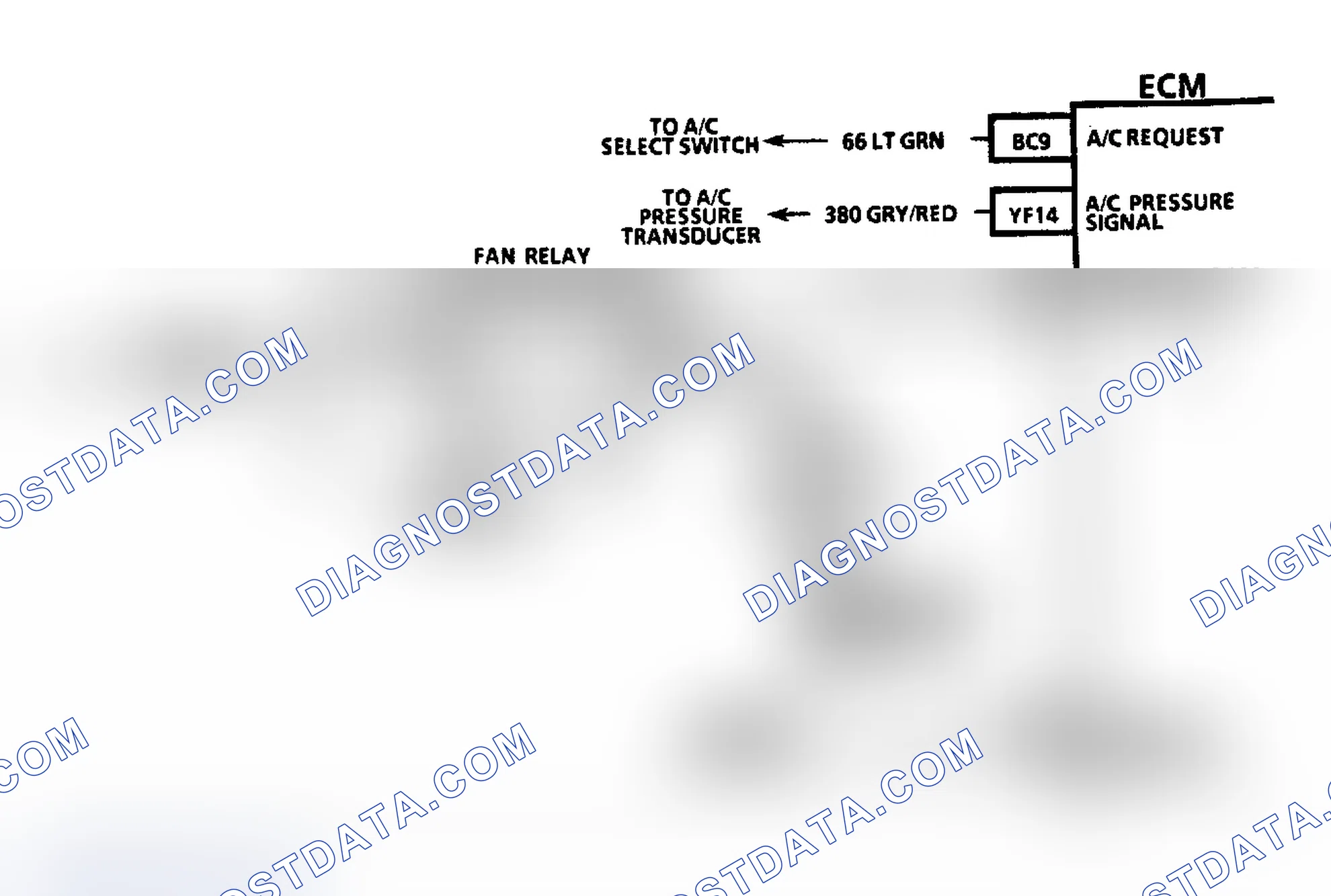 Scheme 299: Chart C12C, Schematic, Cooling Fan Always On (3.3L "N" Body)