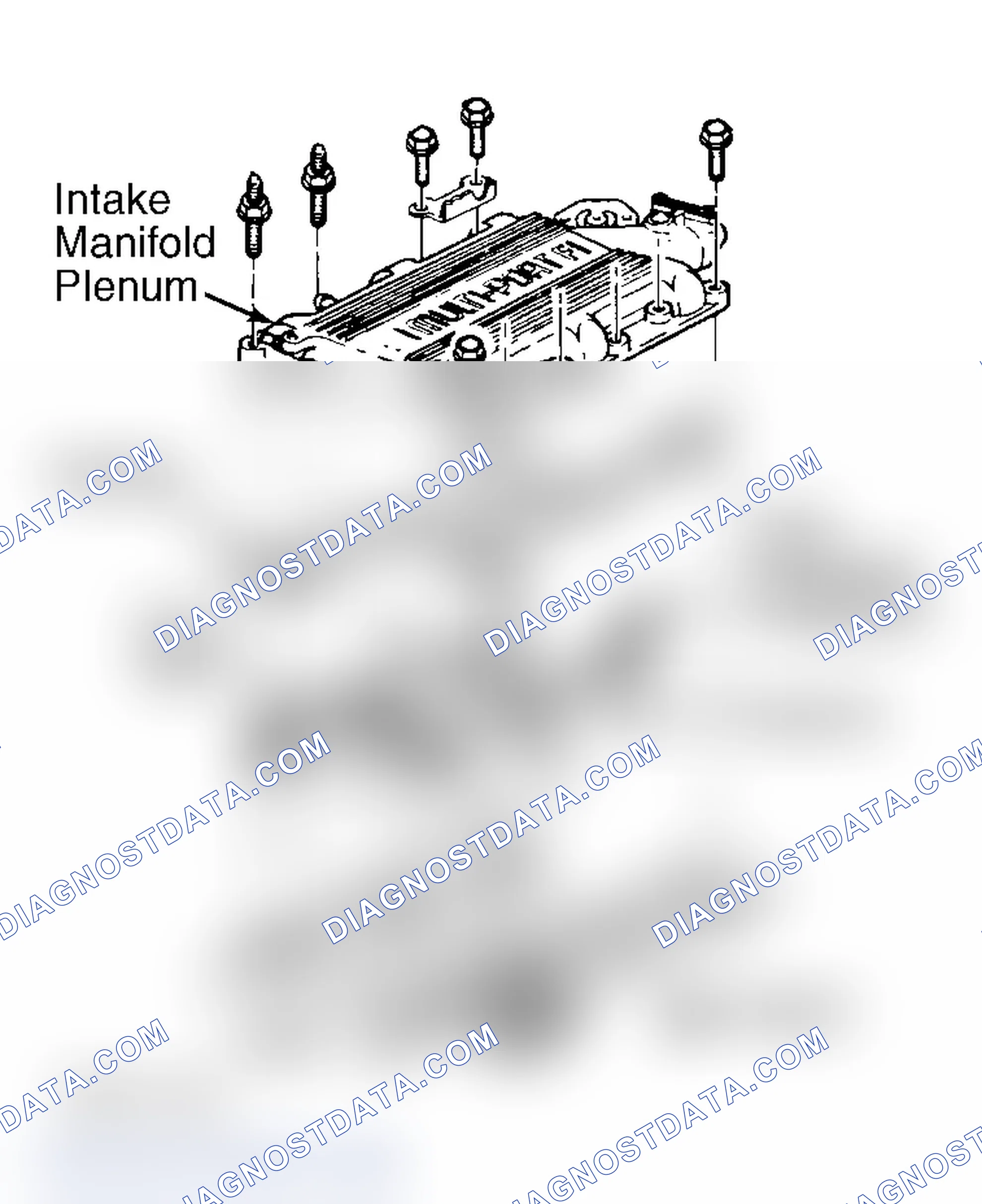 Scheme 4: Locating Fuel Rail Assembly Components (3.1L)