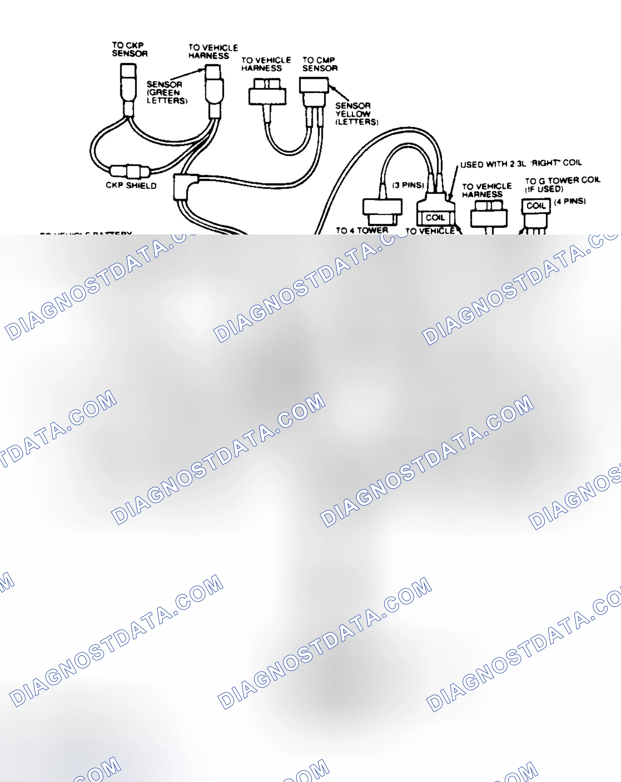 Scheme 23: Low Data Rate - Diagnostic Cable (Mustang 2.3L)