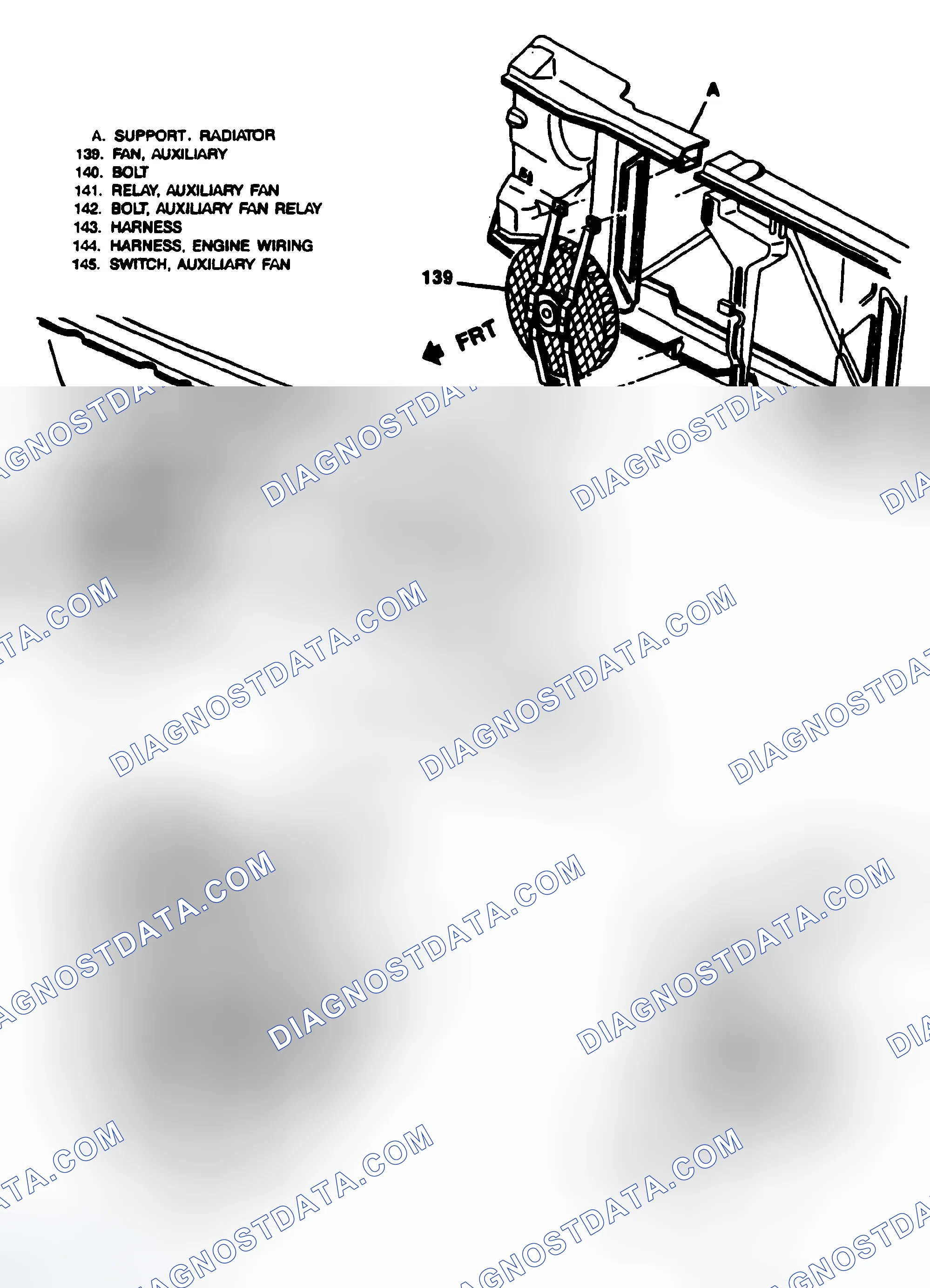Scheme 2: Auxiliary Coolant Fan (Removal & Installation)