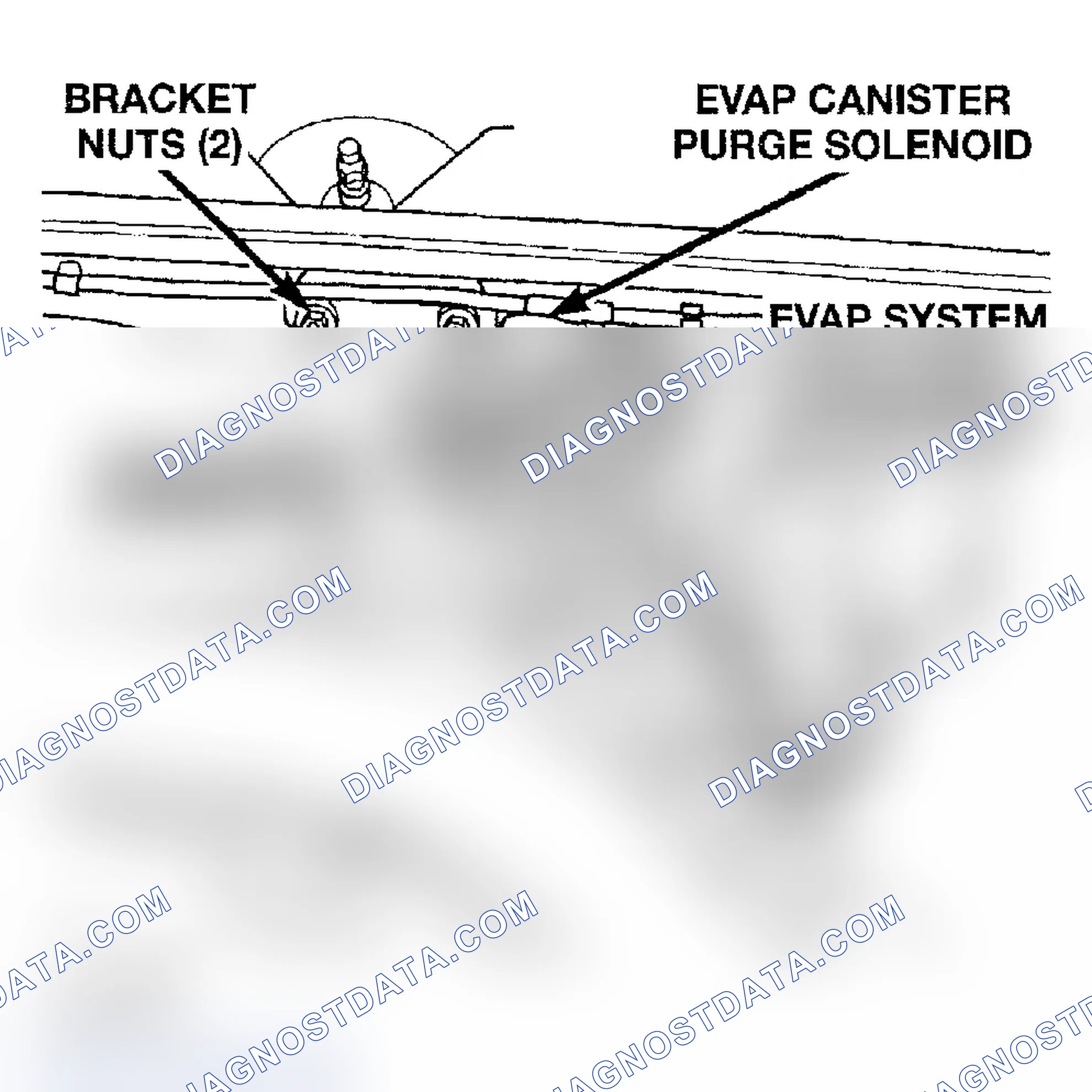 Scheme 297: EVAP CANISTER PURGE SOLENOID & EVAP SYSTEM SERVICE PORT LOCATION