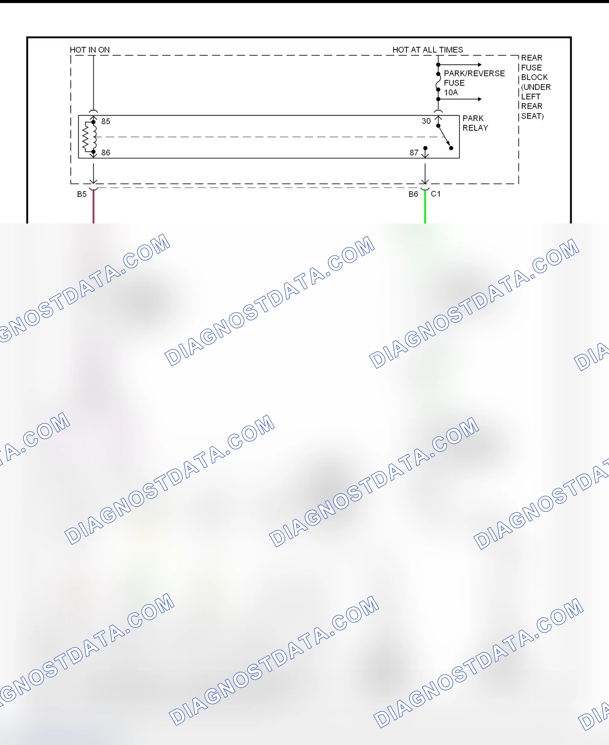Fig. 37: Shift Interlock System Wiring Diagram (Deville - With Column Shift)