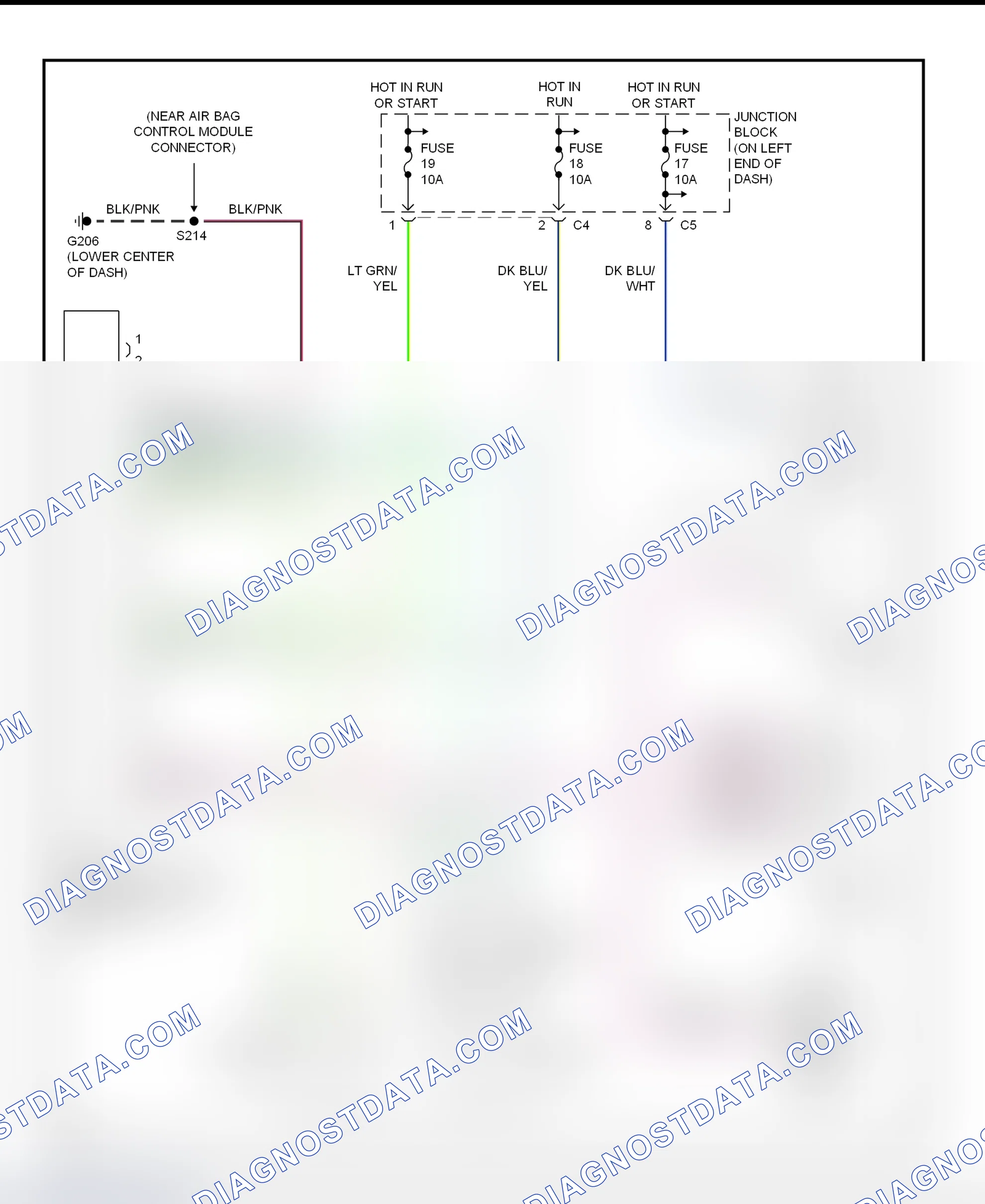 Scheme 42: Air Bag System Wiring Diagram (Dakota 4-Door)