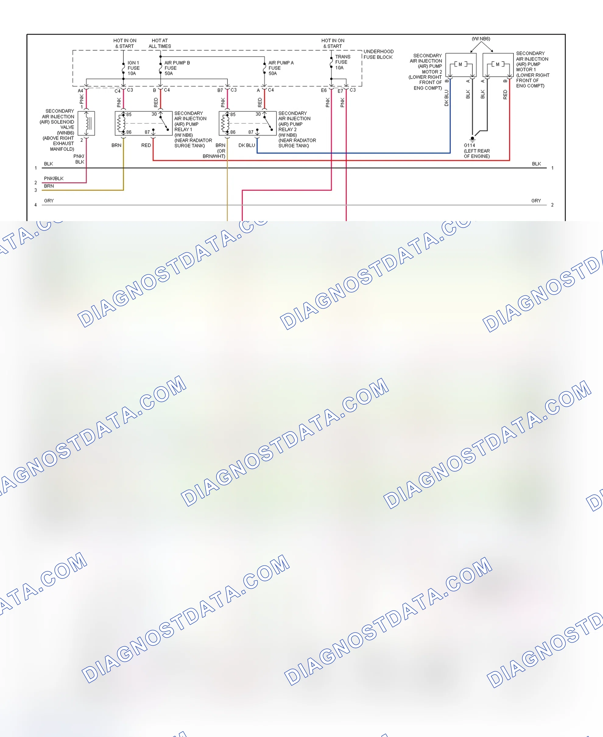 Scheme 77: PCM Wiring Diagram (DeVille & Seville - 4.6L - 4 Of 5)
