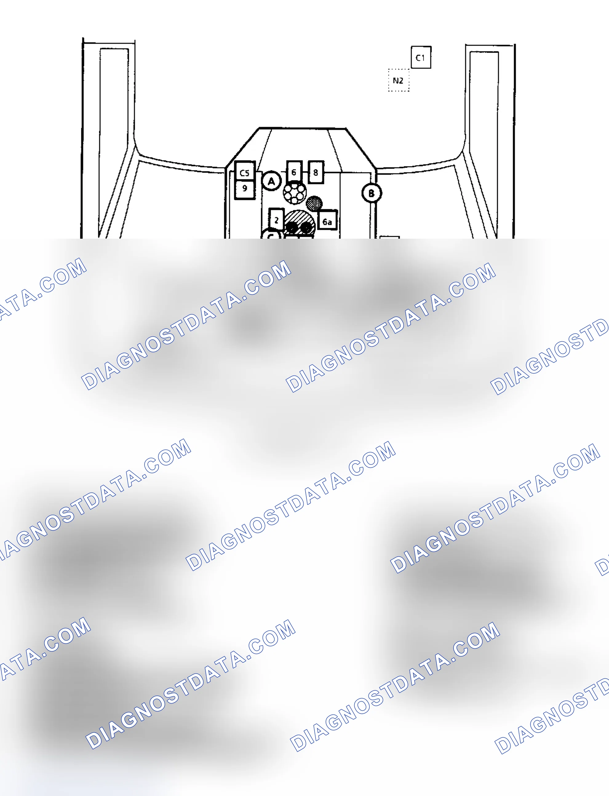 Scheme 145: Component Locations for "G" Series 7.4L