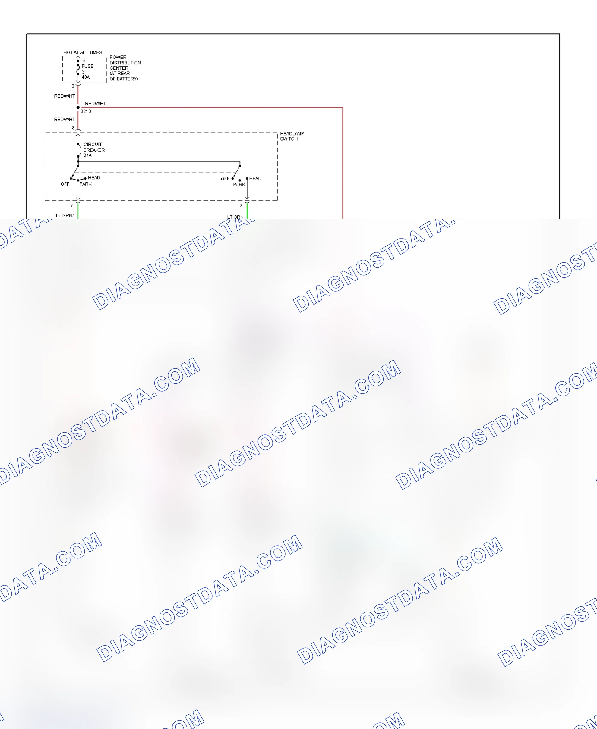 Scheme 8: Headlight System Wiring Diagram (Neon)