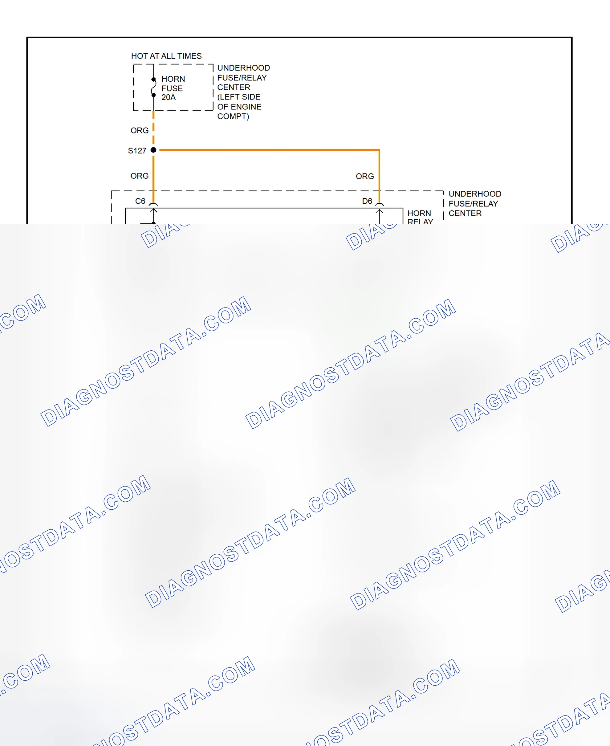 Scheme 3: Horn System Wiring Diagram (Express & Savana)