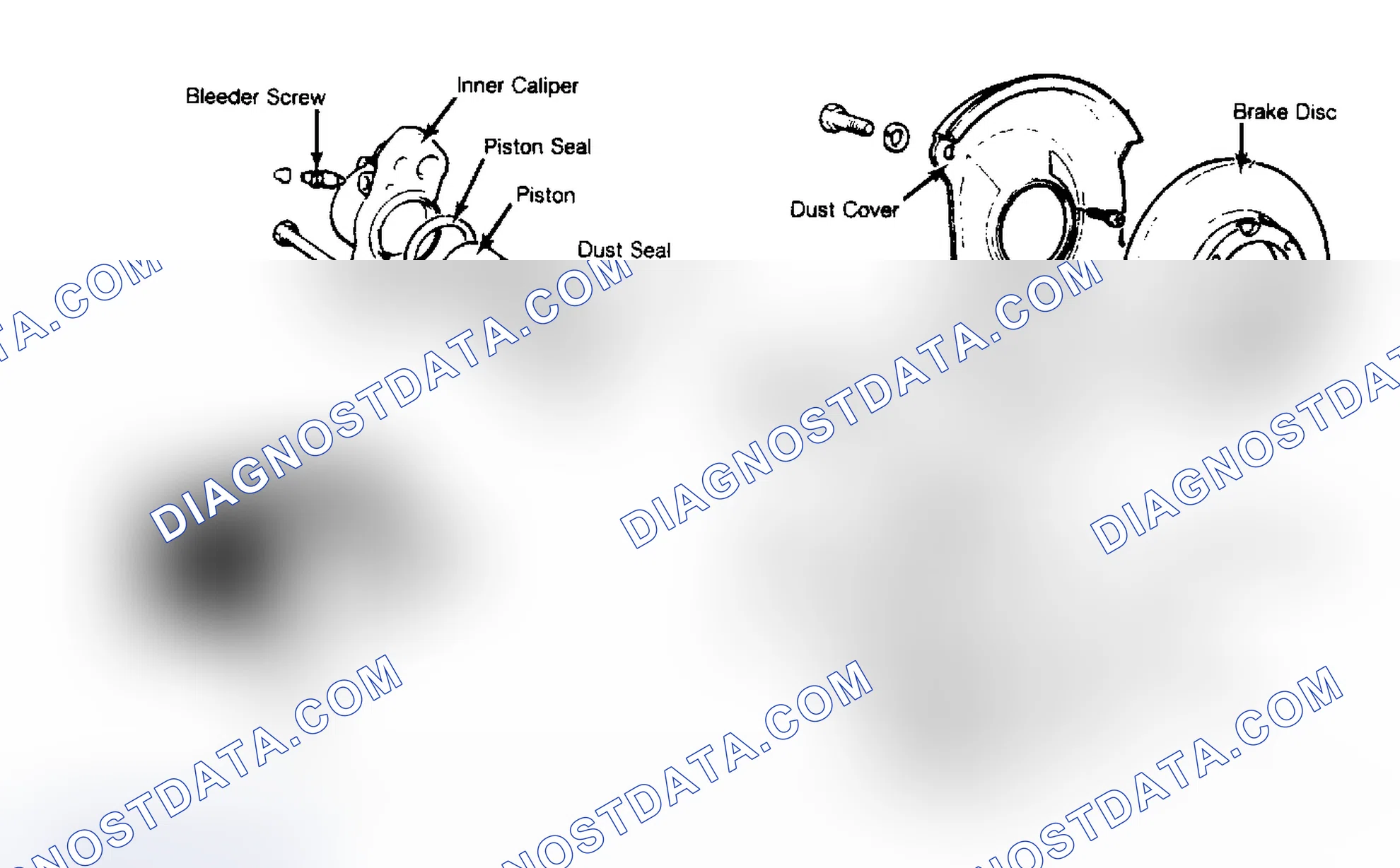 Scheme 9: Exploded View of Front Disc Brake Caliper