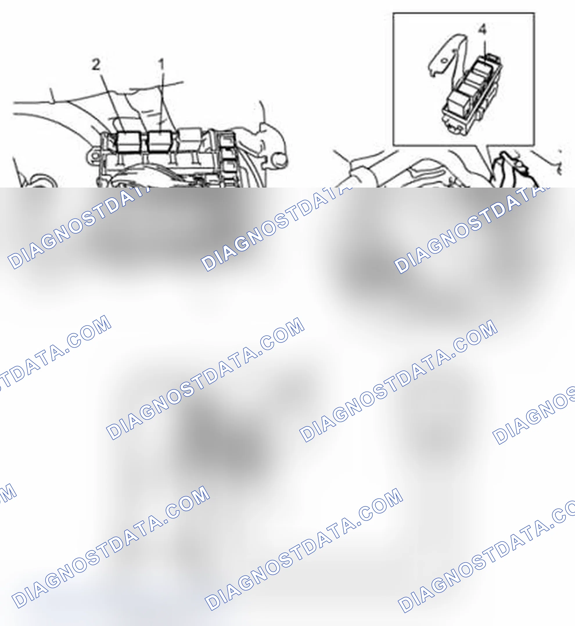 Scheme 36: Main, Fuel Pump, Starting Motor Control and Throttle Motor Control Relays