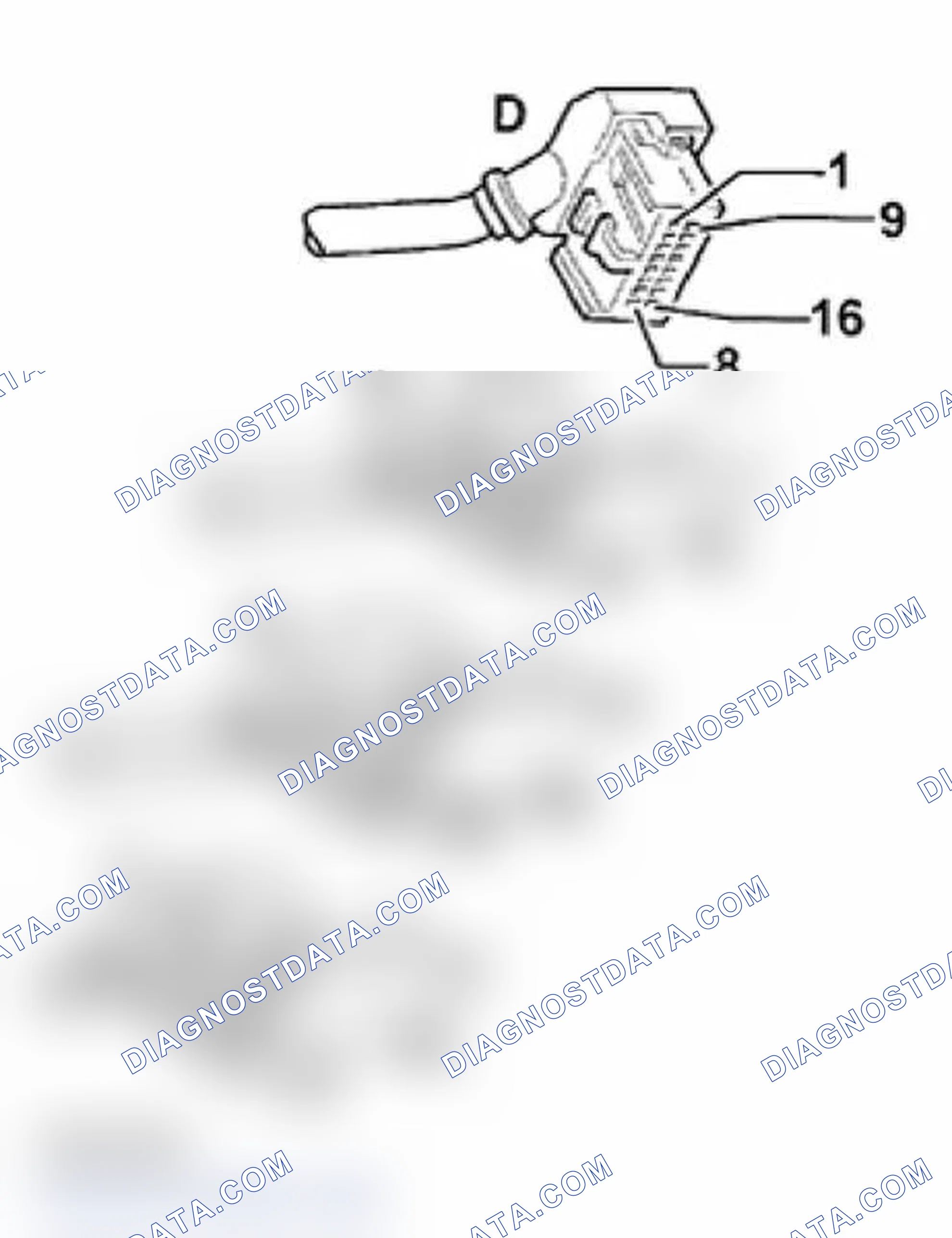 Scheme 200: Connect VAG 1598 A test box to wiring harness connectors of A/C Control Head -E87