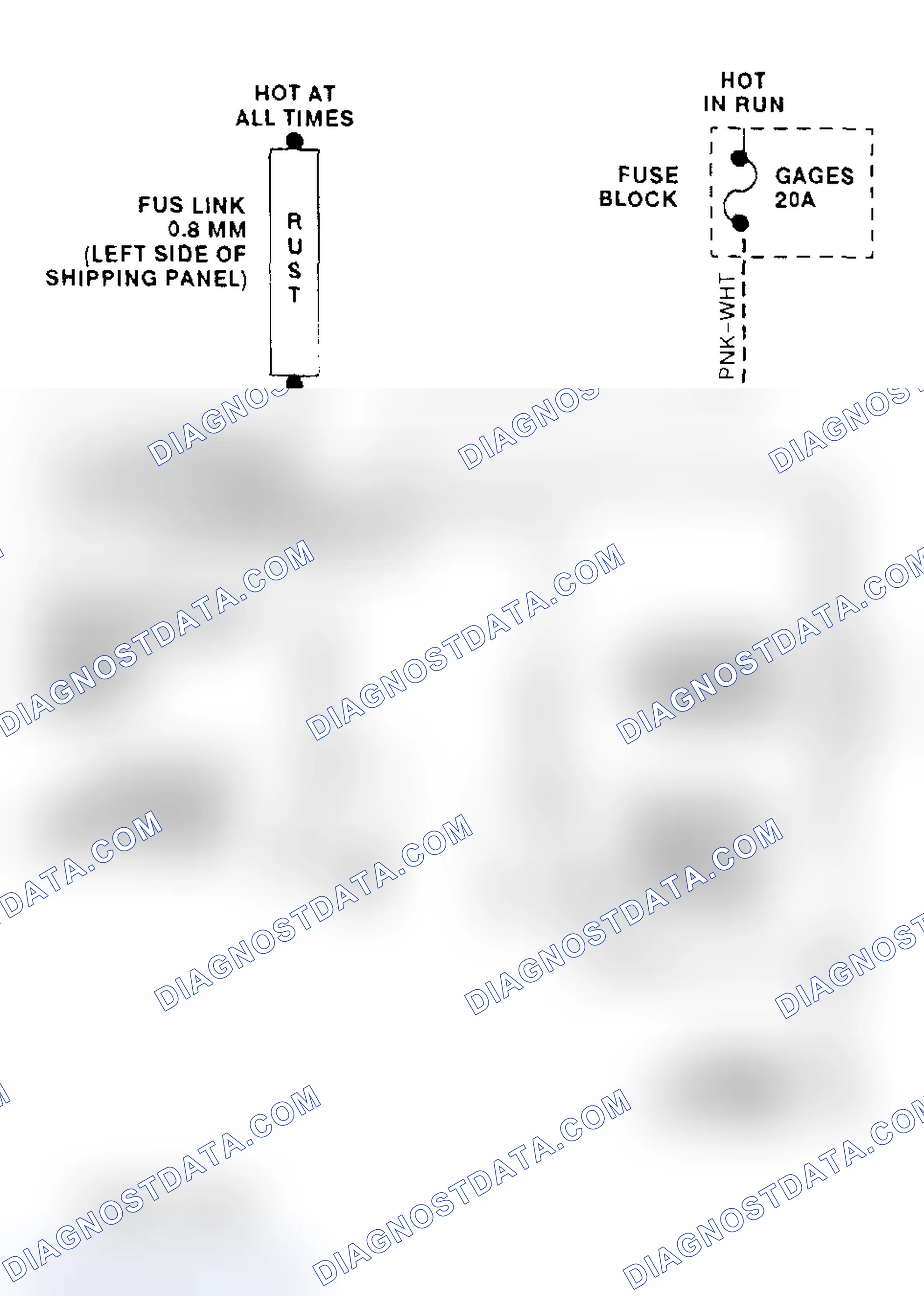 Scheme 6: Cooling Fan Circuit Wiring Diagram ("P" Series - 7.4L VIN N)