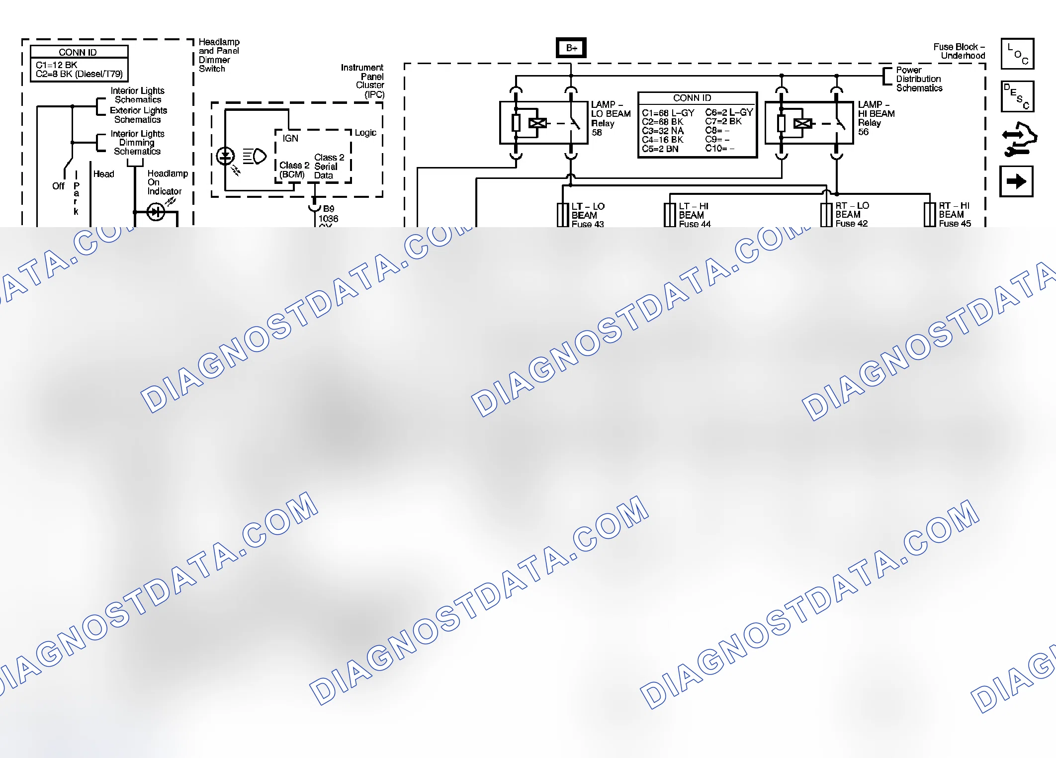 Scheme 1: Headlights/Daytime Running Lights (DRL) Schematics
