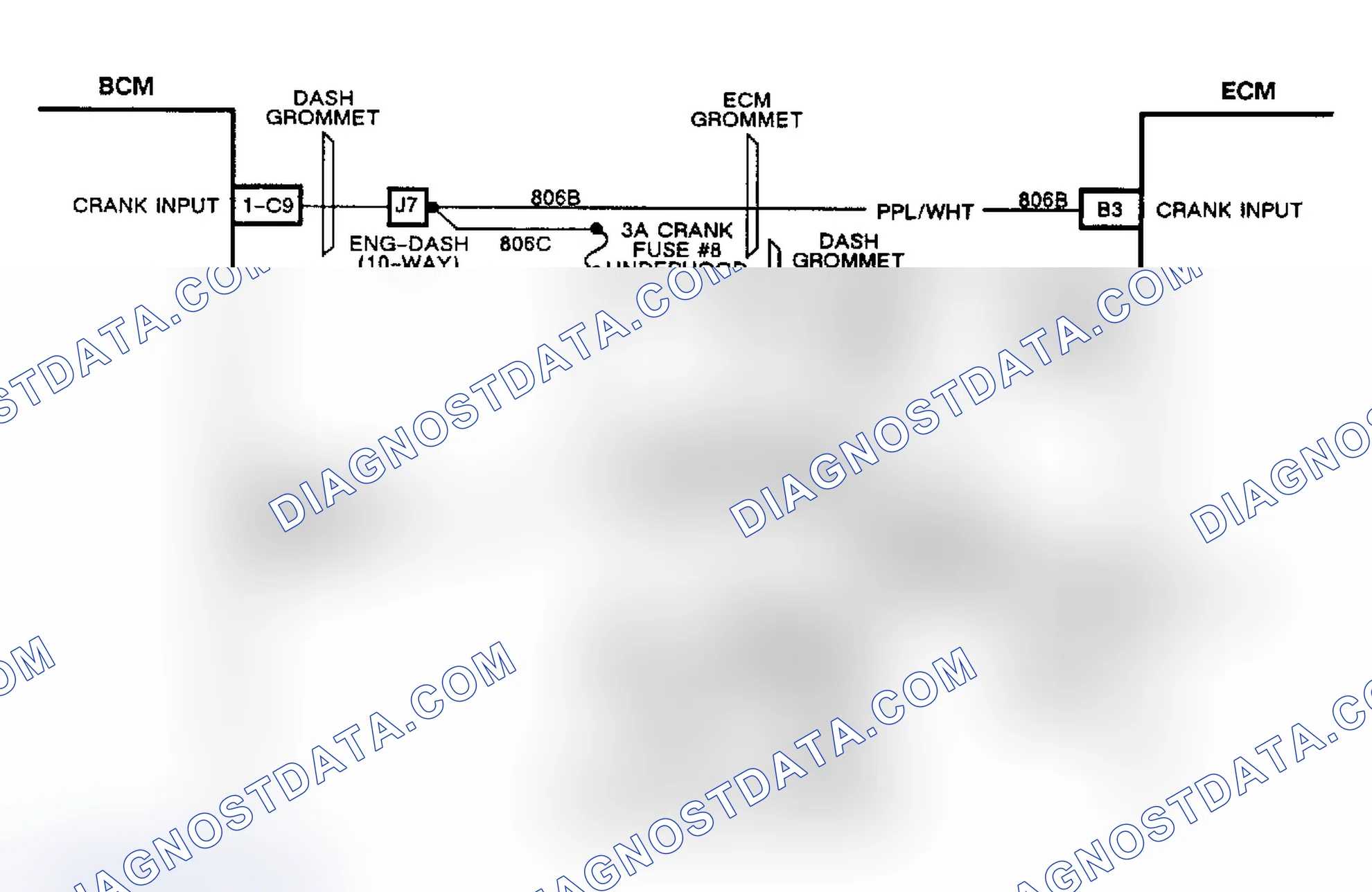 Scheme 215: Schematic, Code EO18, Open Crank Signal Circuit