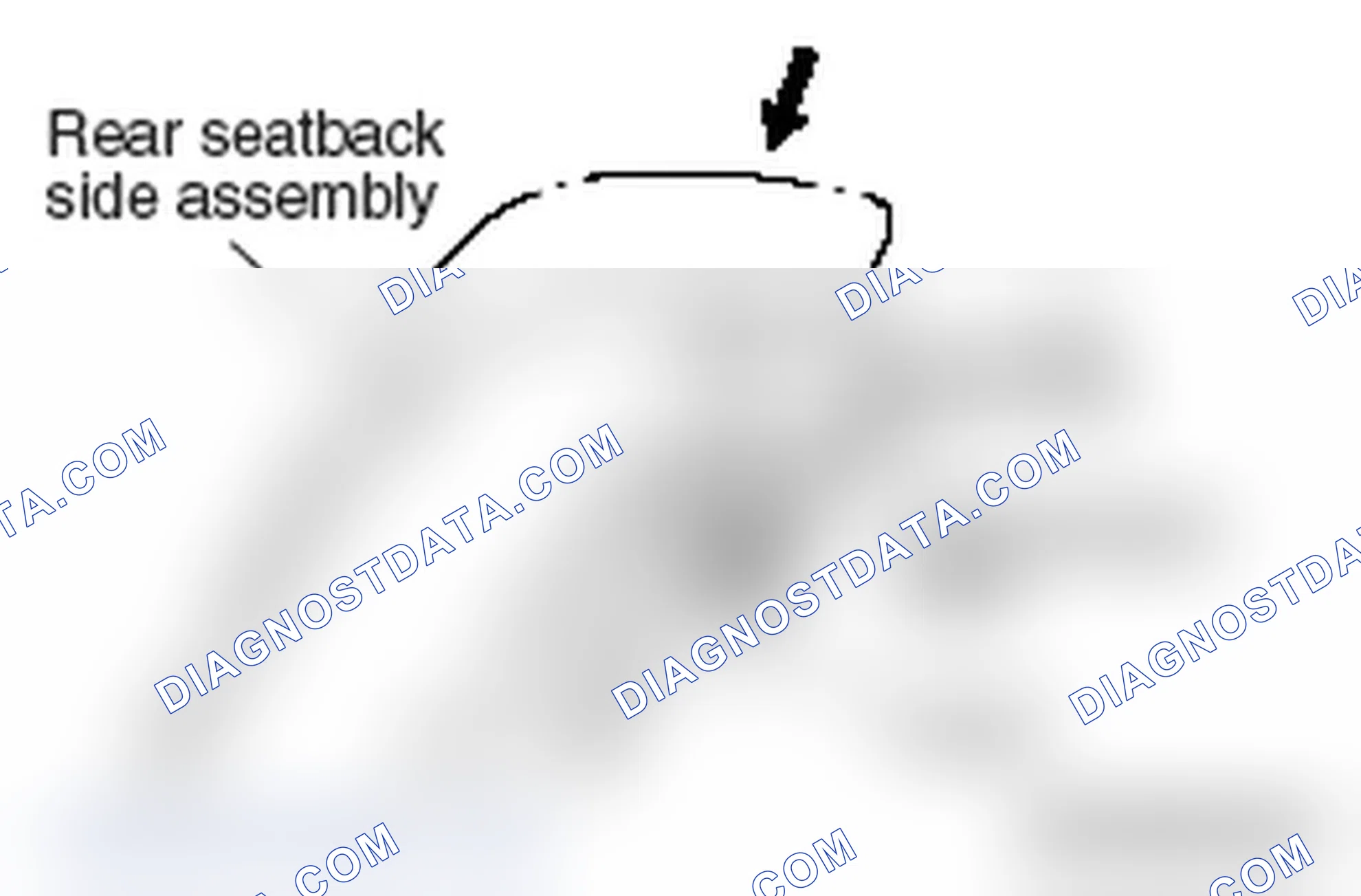Scheme 43: >> C << REAR SEATBACK SIDE ASSEMBLY (LH/RH) < SPRIT SEAT >/REAR SEATBACK ASSEMBLY < BENCH SEAT > INS