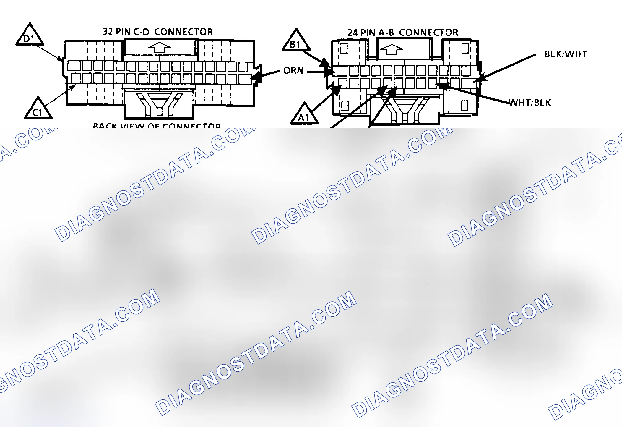 Scheme 265: Chart A2 Schematic, Won't Flash Code 12, ("CHECK ENGINE" Light On) (All Engines)