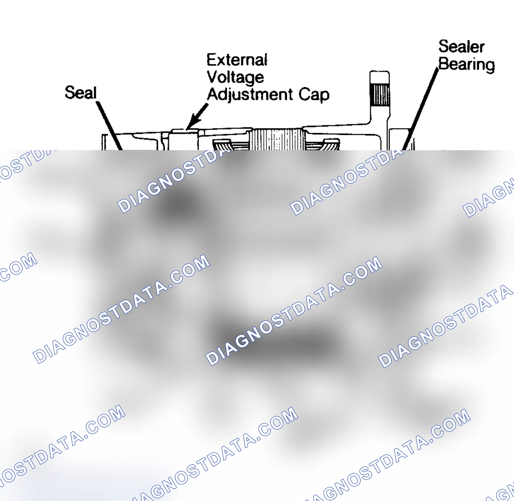 Scheme 2: Cutaway View of 100-Amp Heavy-Duty Alternator w/ Integral Regulator