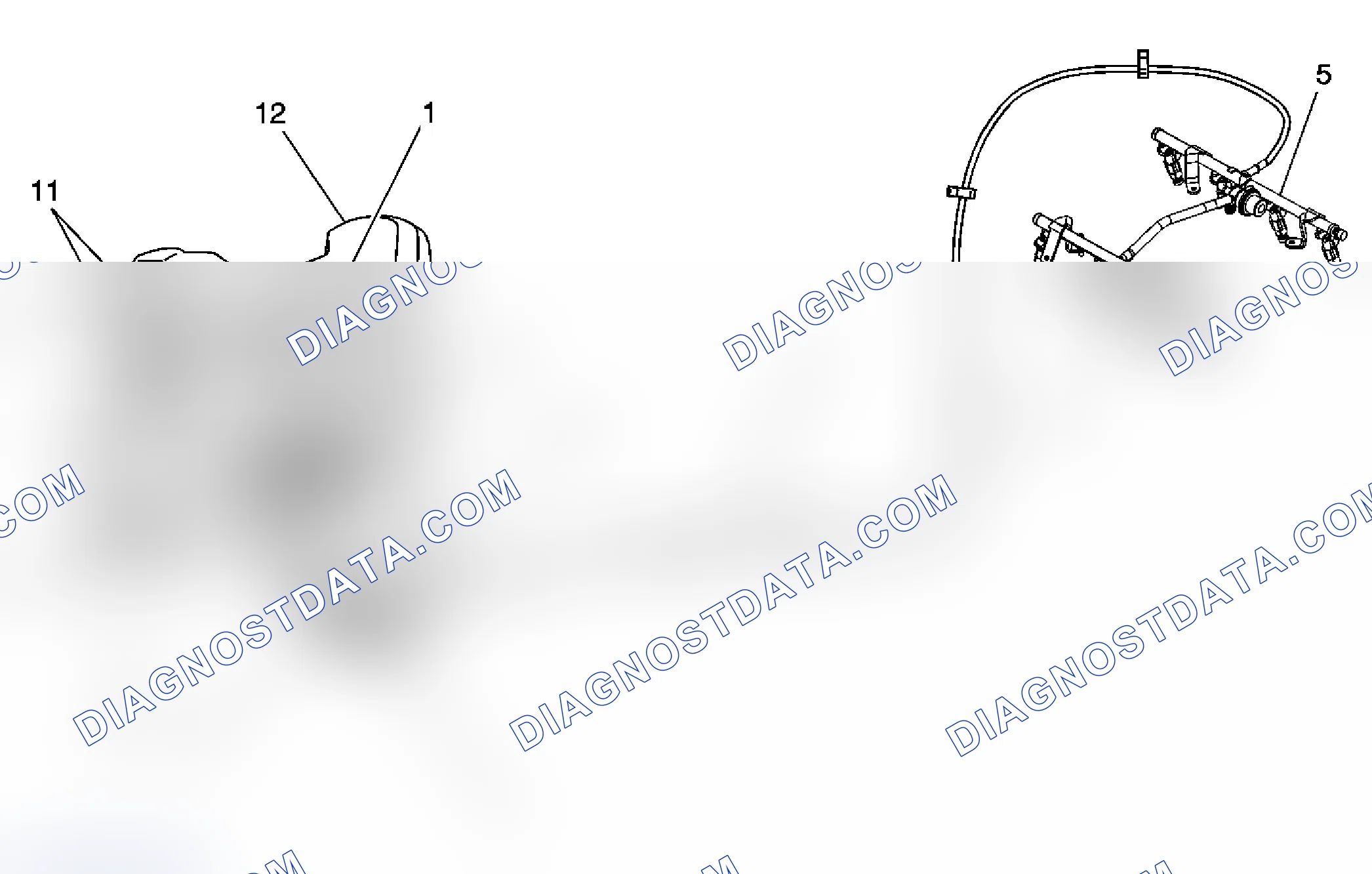 Scheme 25: Fuel Hose/Pipes Routing Diagram