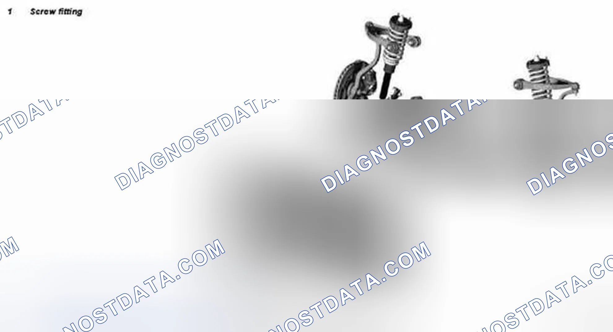 Fig. 22: Identifying Rack-And-Pinion Steering Damper Screw Fitting Location